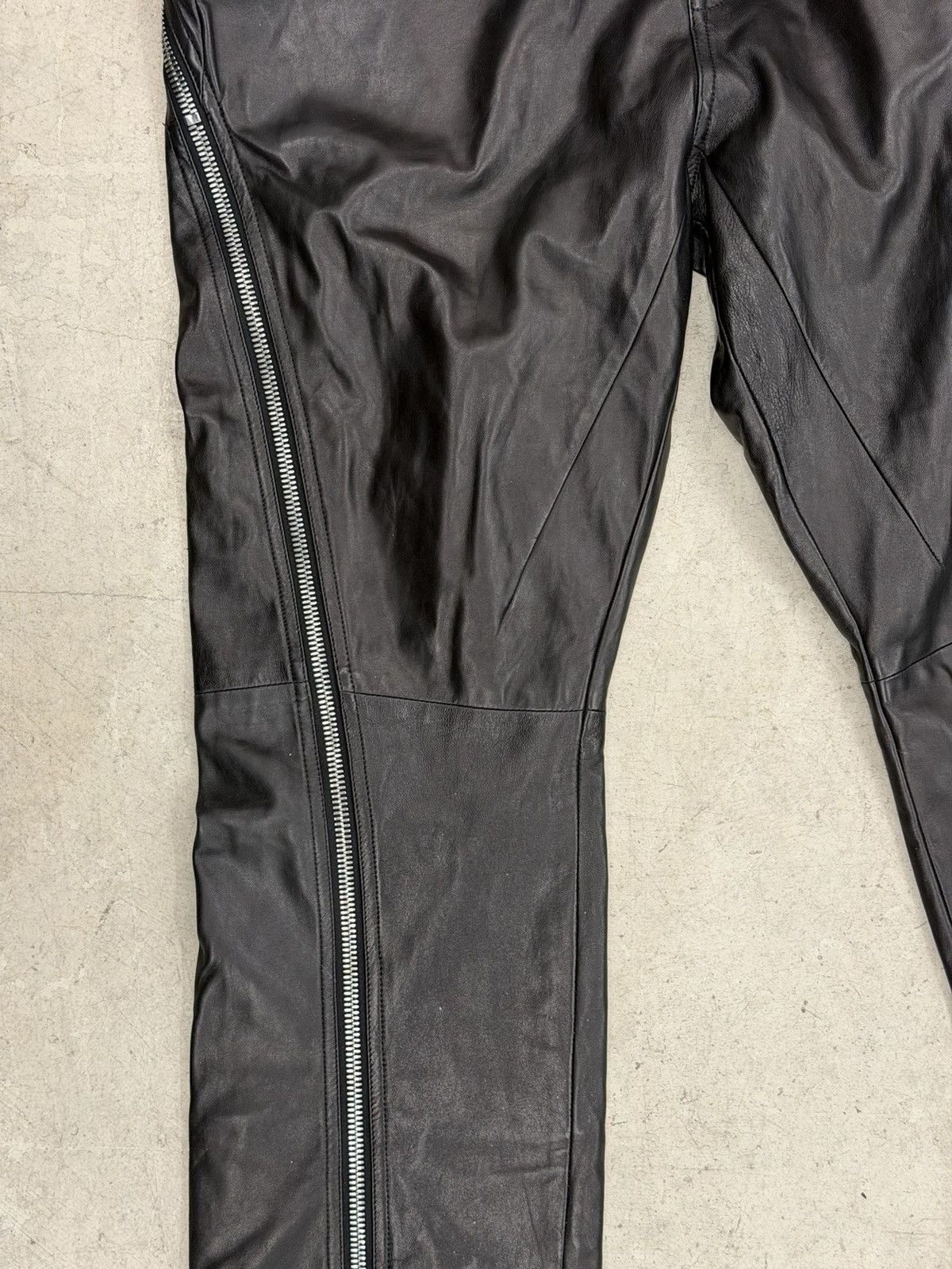 Rick Owens Rick Owens Leather Banana pants Size US 32 / EU 48 - 6 Thumbnail