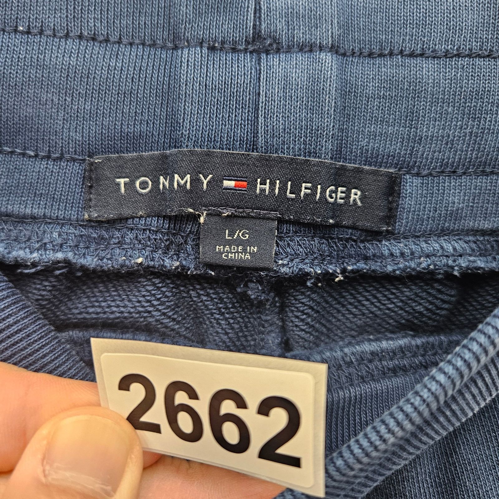 Tommy Hilfiger TOMMY HILFIGER MEN'S LARGE VINTAGE TERRY CLOTH BLUE SHORTS Size US 36 / EU 52 - 4 Thumbnail