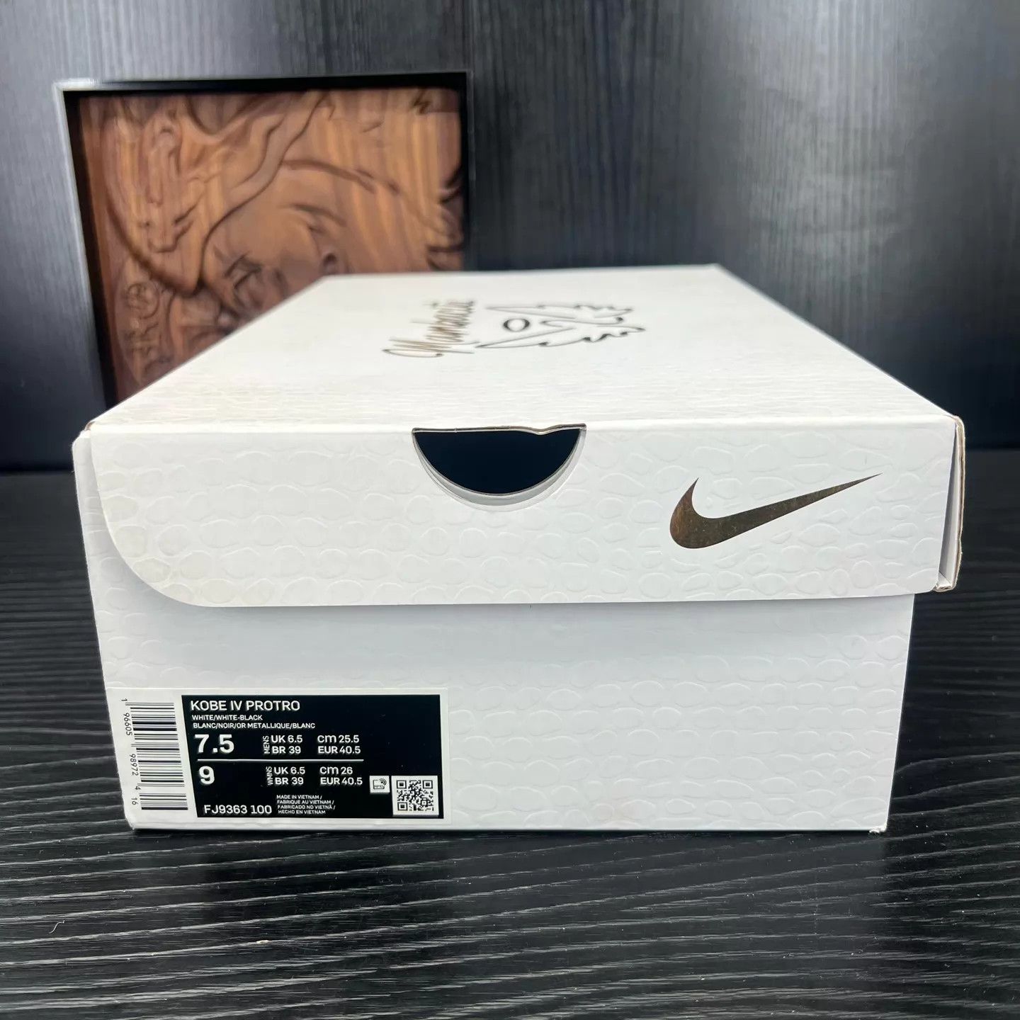 Nike zk4 gigi Black White 40.5 Original Box Size US 7.5 / EU 40-41 - 9 Thumbnail