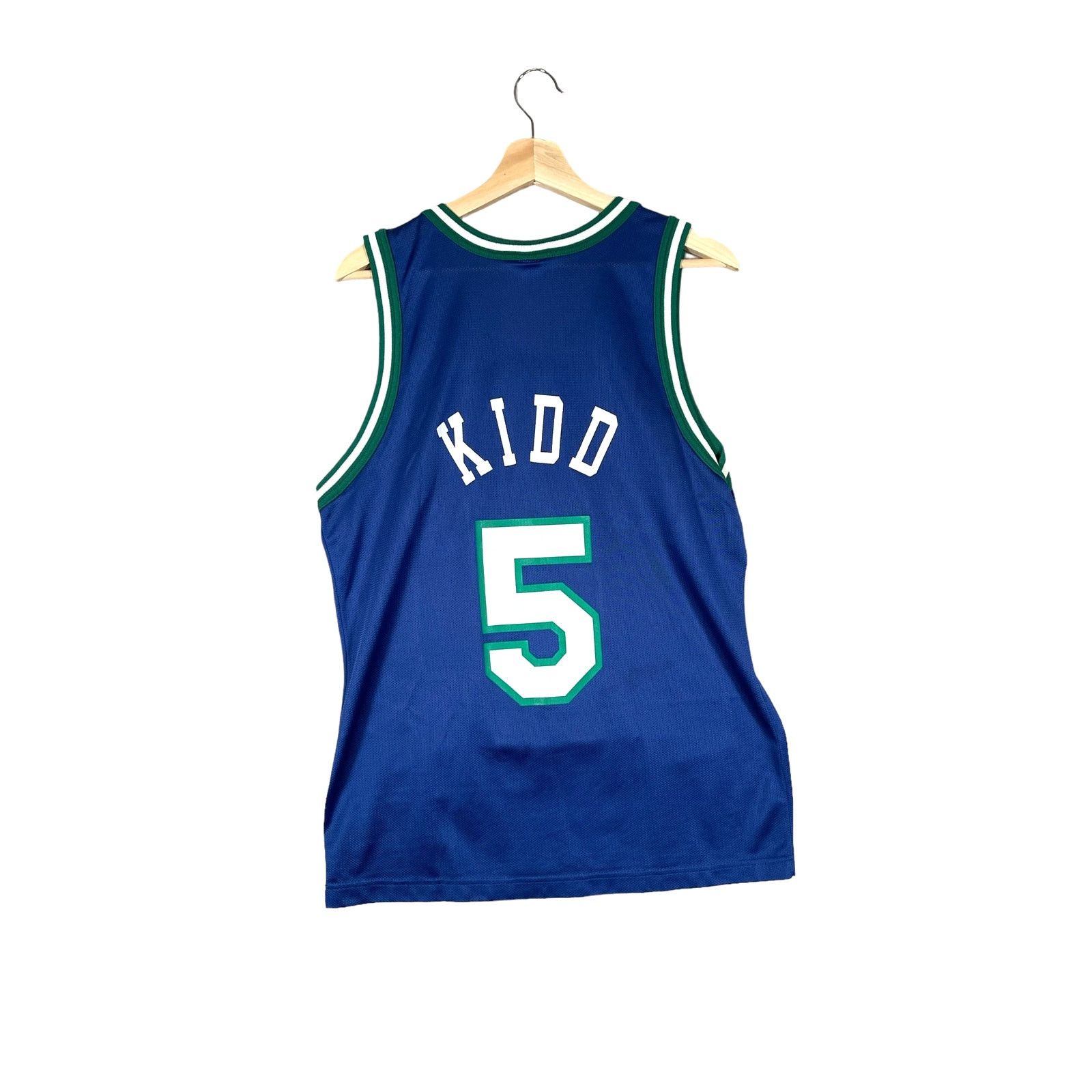 Champion × NBA × Vintage Vintage 1990's Dallas Mavericks Jason Kidd Champion Jersey Size US M / EU 48-50 / 2 - 2 Thumbnail