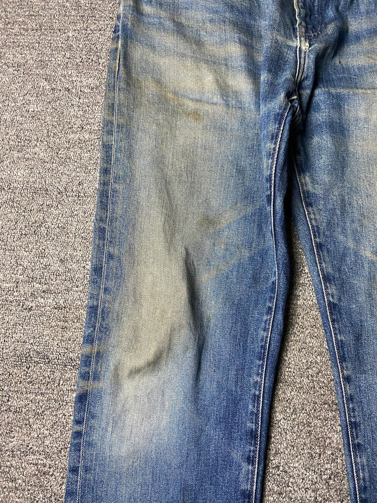Uniqlo Uniqlo by Kaihara Slim Fit Distressed Denim Jeans (165) Size US 34 / EU 50 - 13 Thumbnail