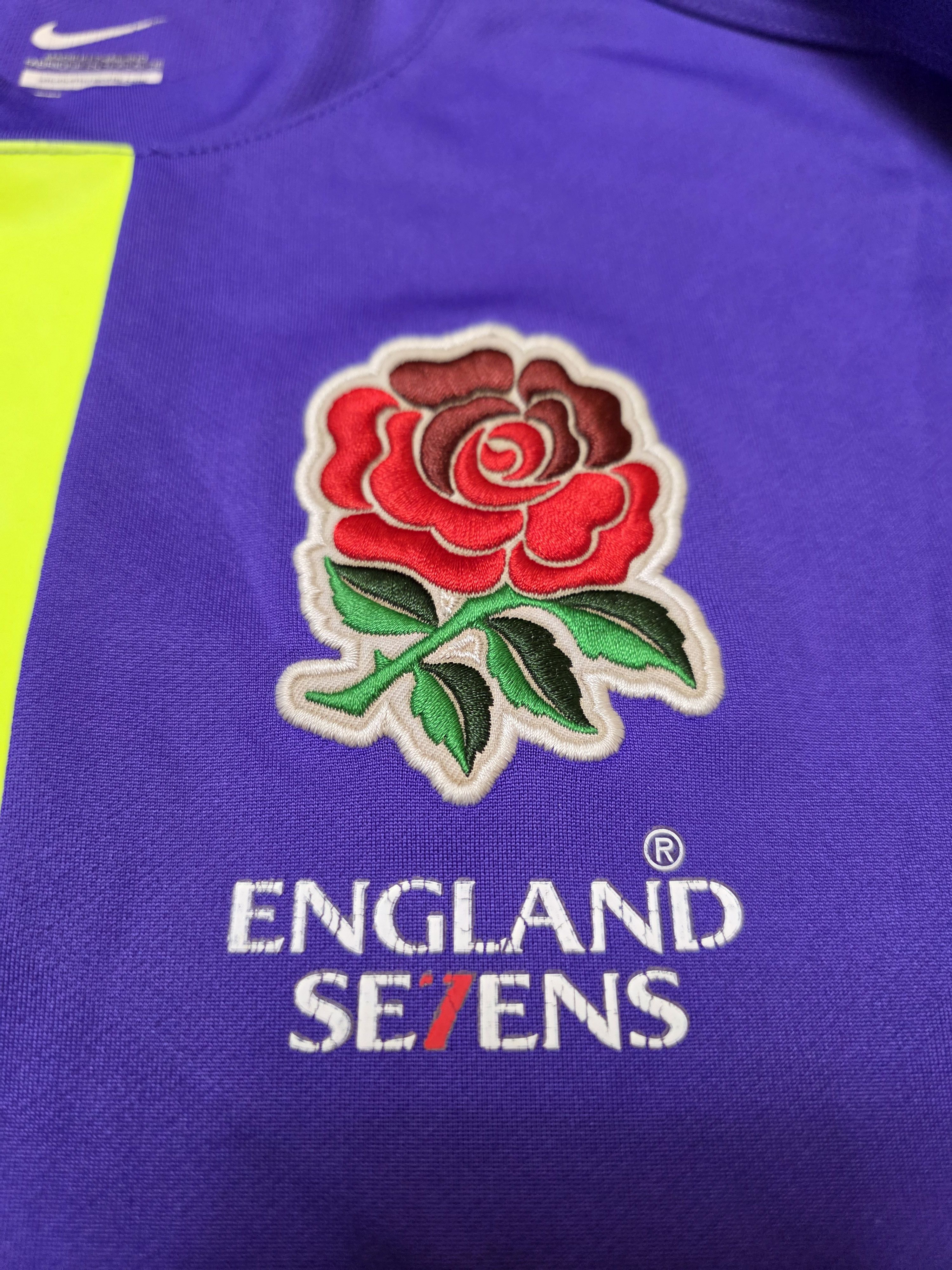 Nike ENGLAND SEVENS RUGBY JERSEY RUGBY UNION SHIRT RUGBY JERSEY Size US S / EU 44-46 / 1 - 4 Thumbnail