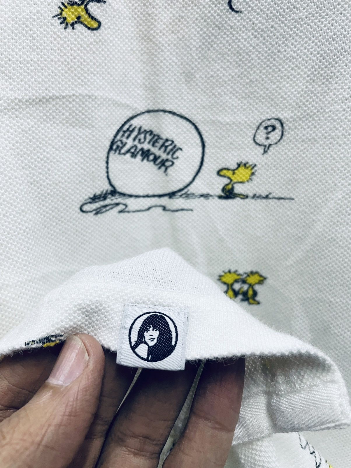 Hysteric Glamour × Japanese Brand × Peanuts Hysteric Glamour X Peanuts Woodstock polo shirt Size US M / EU 48-50 / 2 - 4 Thumbnail