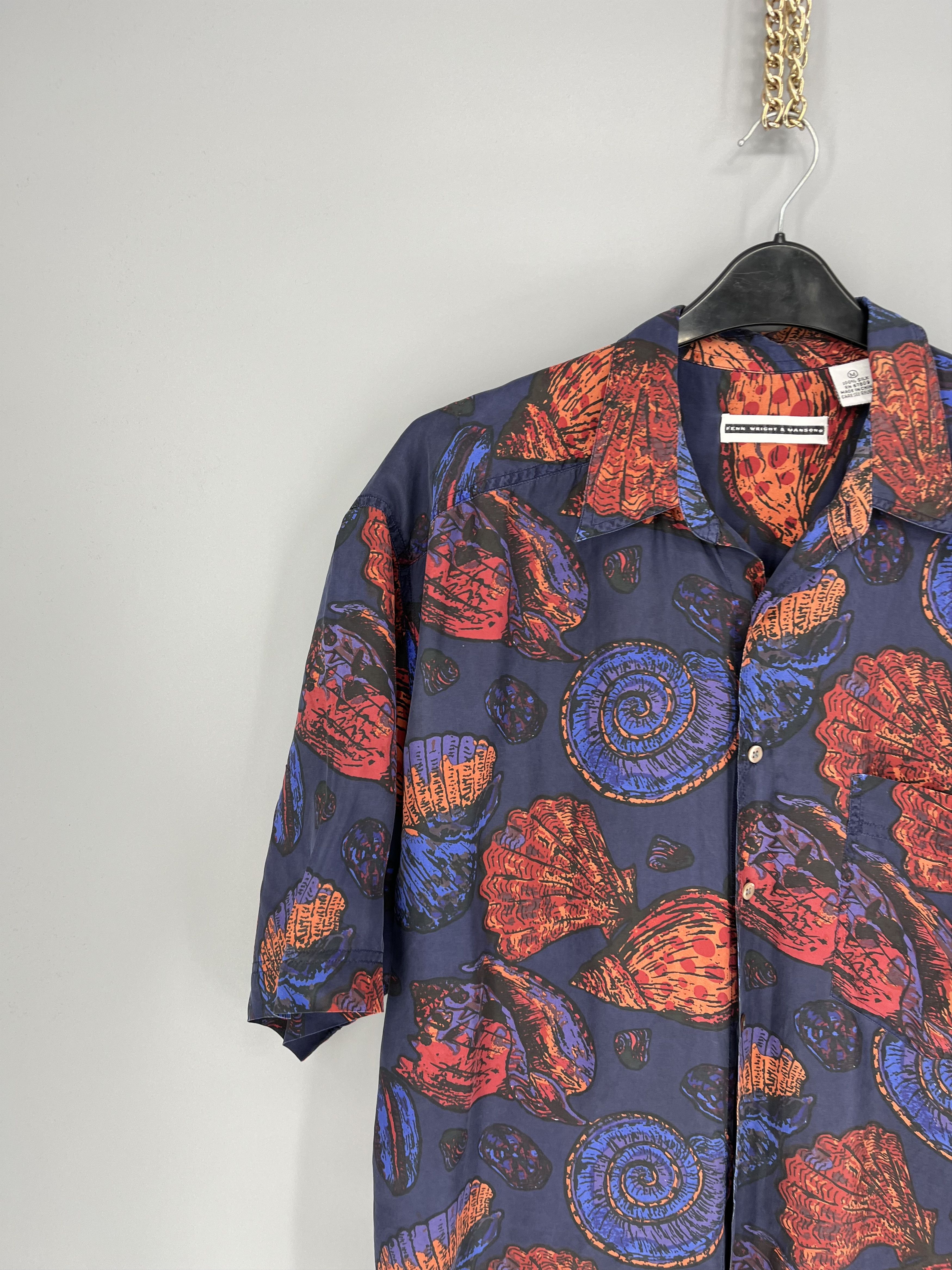 Vintage Vintage Y2K 100% silk Art Streetwear Hawaiian Travis Scott Size US M / EU 48-50 / 2 - 4 Thumbnail