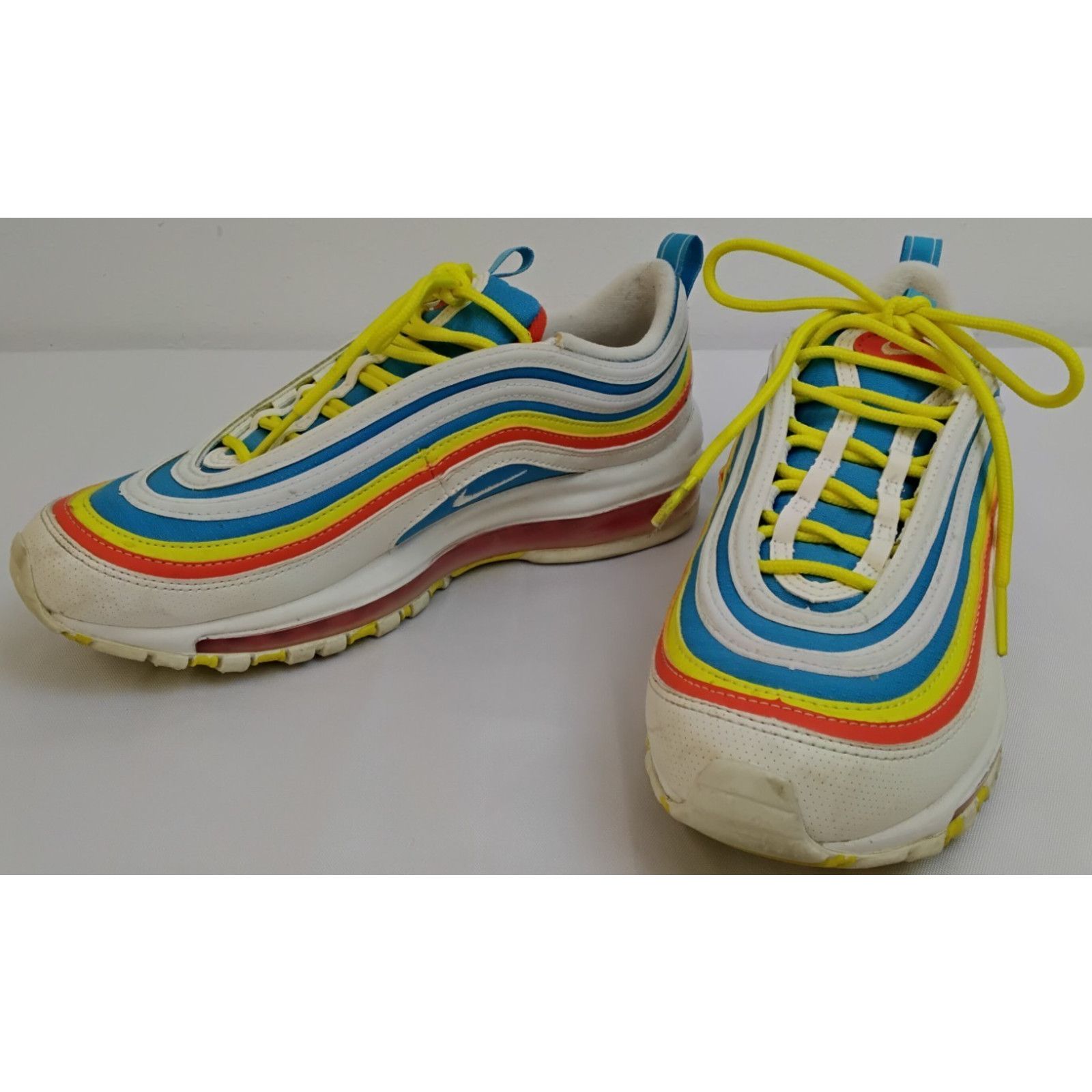 Nike Nike Air Max 97 Sneakers Youth Size 6 Blue/Orange White Size US 7 / IT 37 - 4 Thumbnail