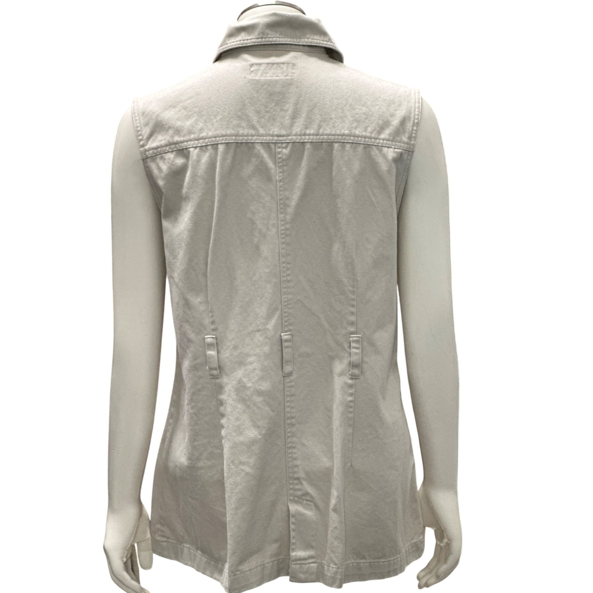 Other 907 Company Small Utility Travel Vest Neutral Cotton Zip Fro Size S / US 4 / IT 40 - 5 Thumbnail