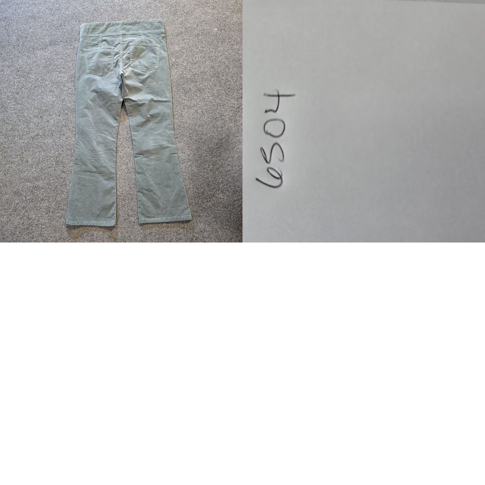 Free People Free People Pants Womens Small Green Velour Side Zip Cropped Bootcut Casual Size 28" / US 6 / IT 42 - 9 Thumbnail