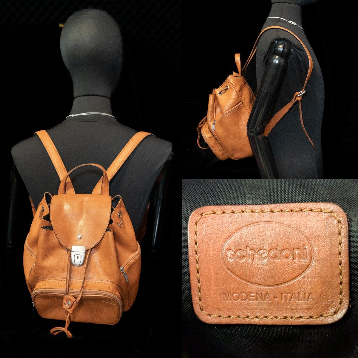 Other SCHEDONI Ferrari Lamborghini Leather Backpack - ULTRA RARE Size ONE SIZE - 6 Thumbnail