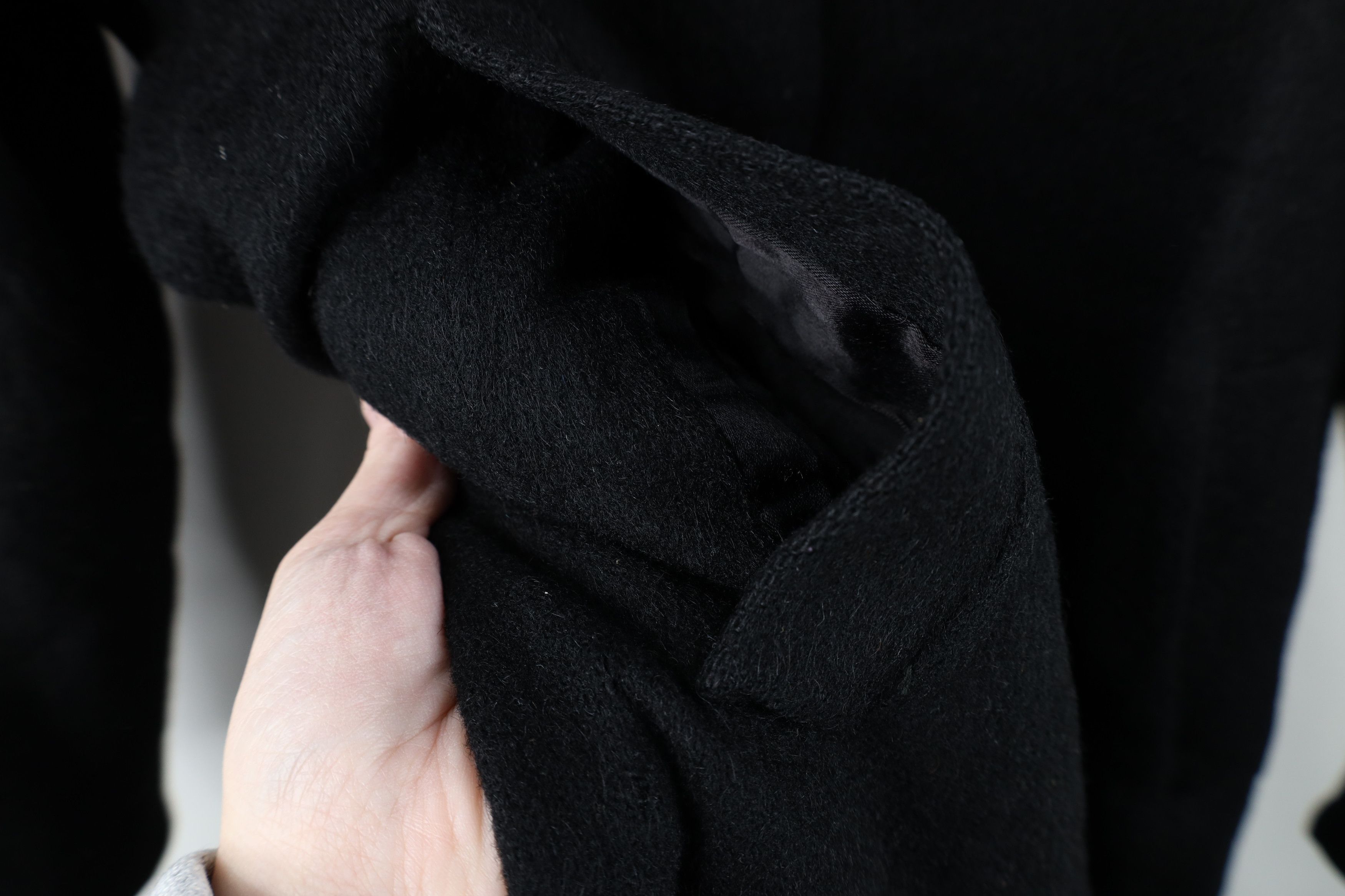 Vintage Vintage 40s 50s Big Button Collared Coat Jacket Black USA Size L / US 10 / IT 46 - 8 Thumbnail