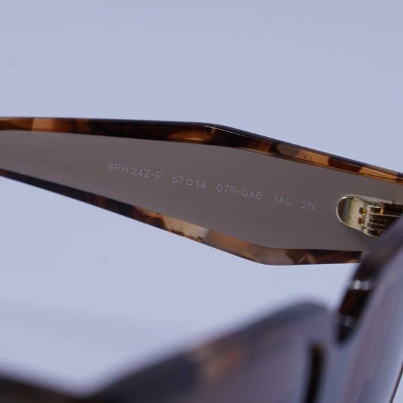 Prada Prada PR24ZSF 07R0A6 Sunglasses Caramel Havana Square Frame Size ONE SIZE - 7 Thumbnail