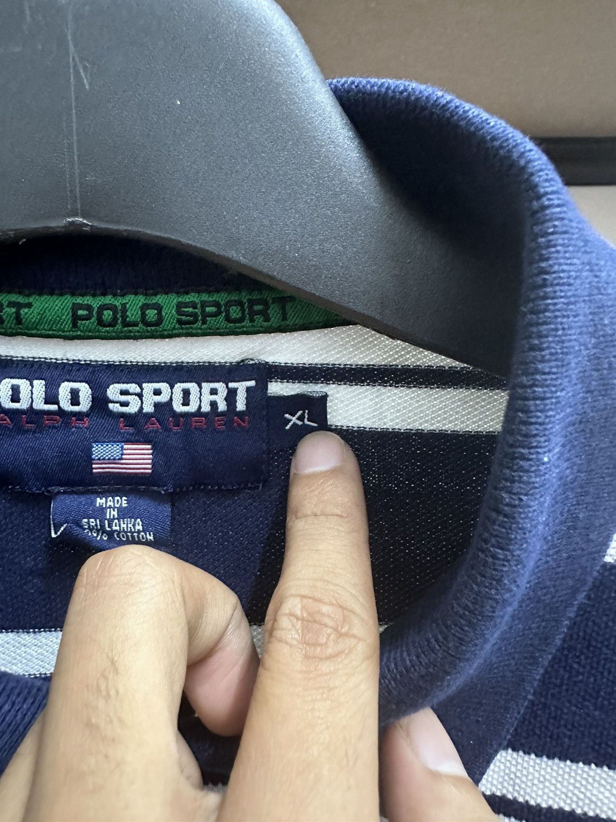 Polo Ralph Lauren Vintage Polo Sport Ralph Lauren Polo L/S Size US XL / EU 56 / 4 - 6 Thumbnail