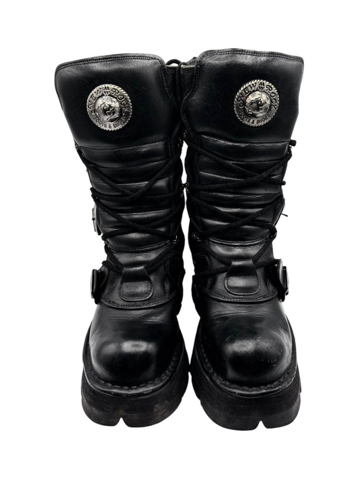 New Rock Vintage New Rock raised heel leather boots Size 37 Size US 7 / IT 37 - 2 Thumbnail