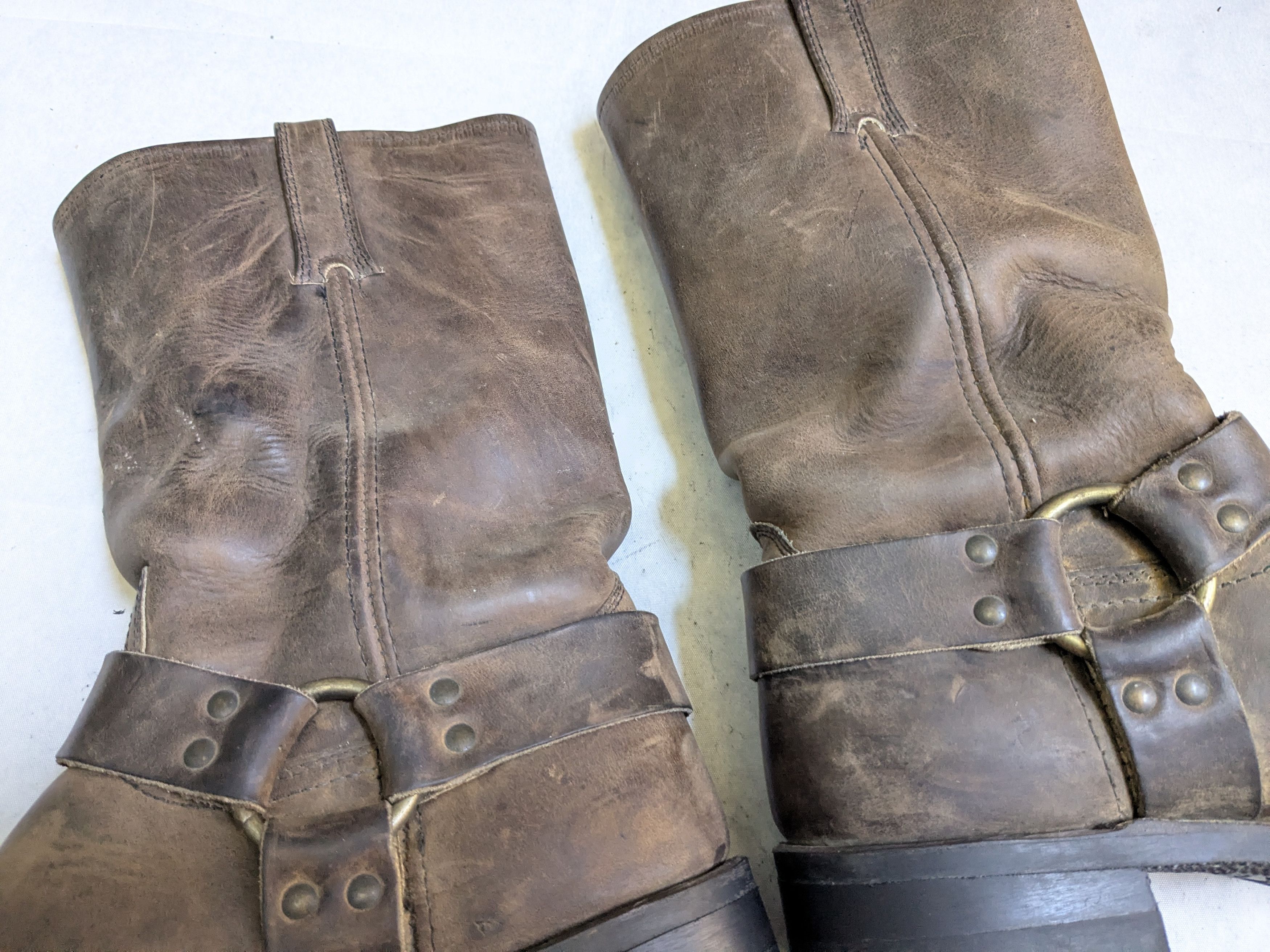 Frye Frye Harness Boots Brown 11.5 Wide Leather USA Size US 11.5 / EU 44-45 - 15 Thumbnail