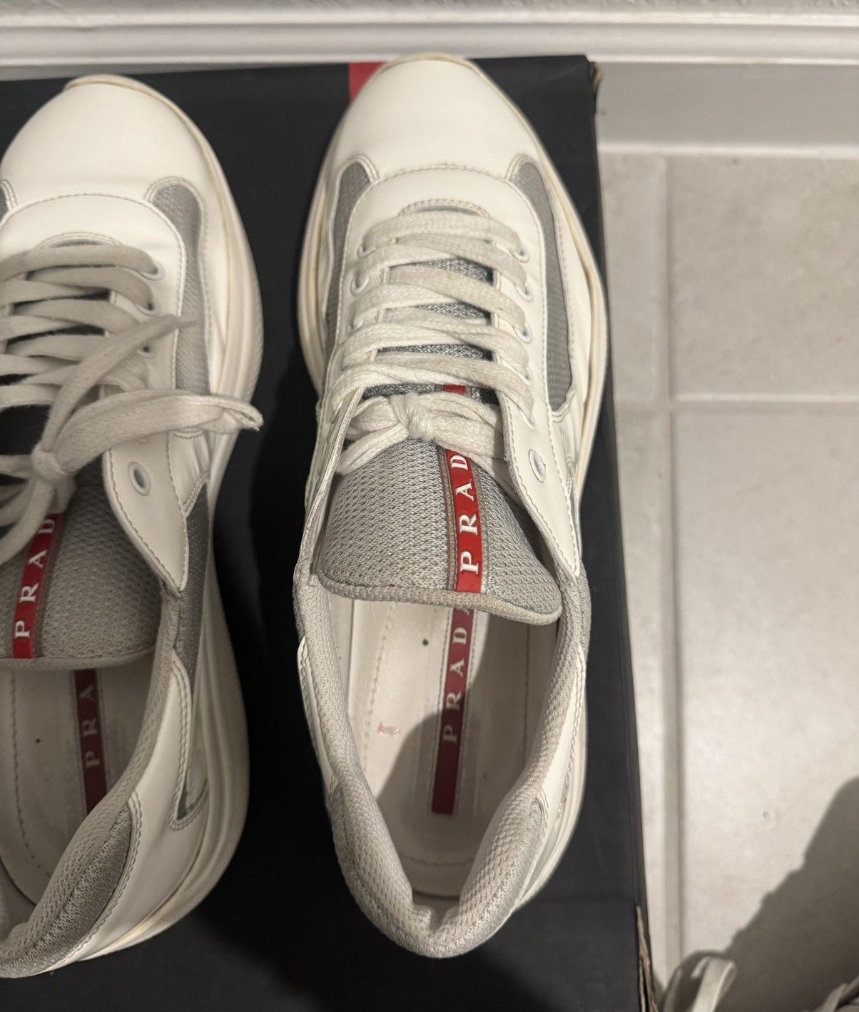 Prada PRADA America Cup White Sneaker Size US 10 / EU 43 - 9 Thumbnail