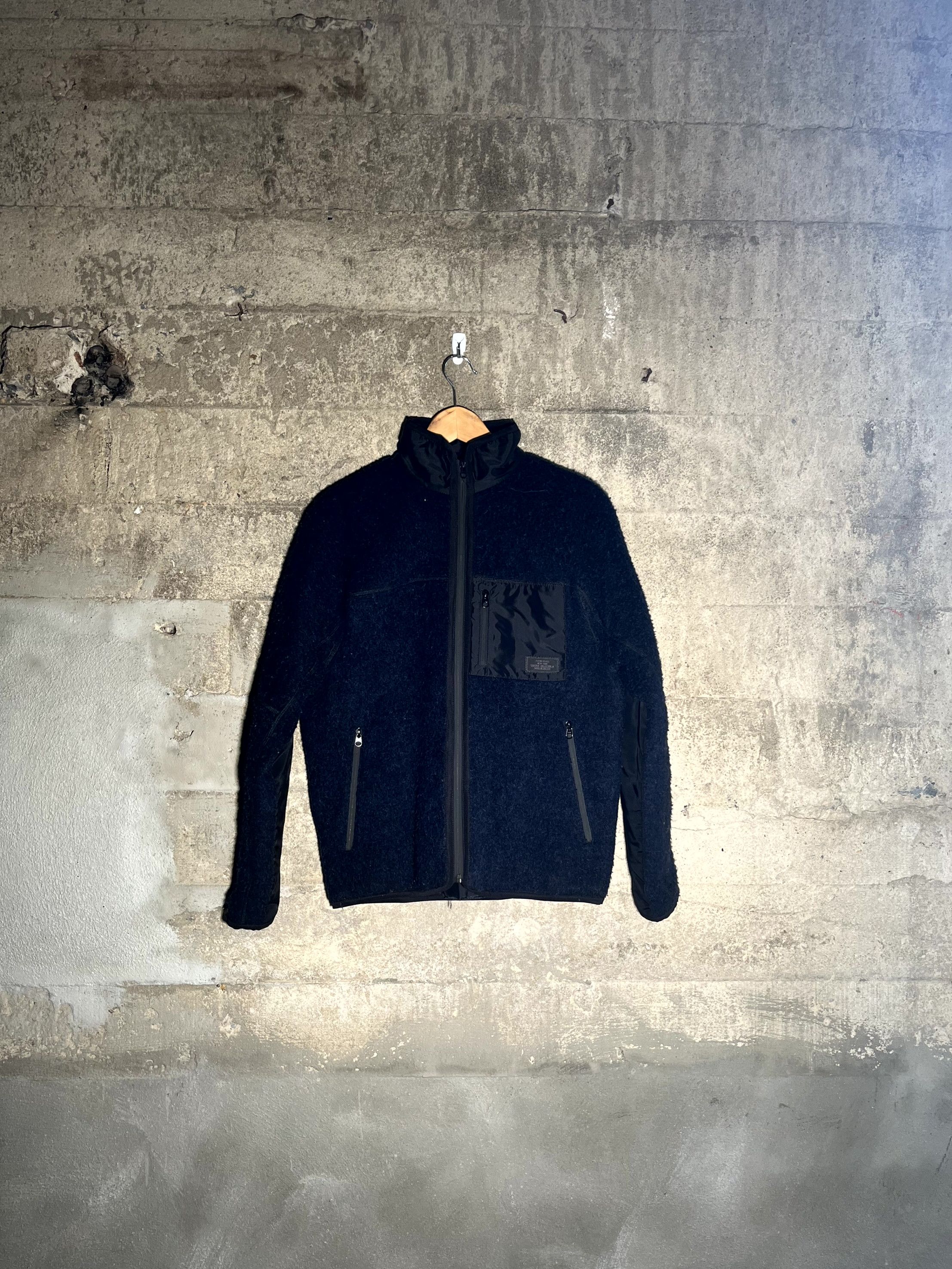 Patrik Ervell Patrik Ervell Navy Wool Fleece Jacket Size US S / EU 44-46 / 1 - 3 Thumbnail