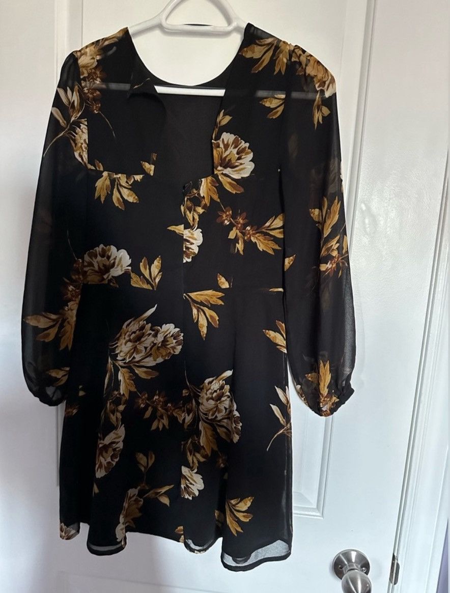 Other Dynamite Fall Floral Dress Size S / US 4 / IT 40 - 4 Thumbnail