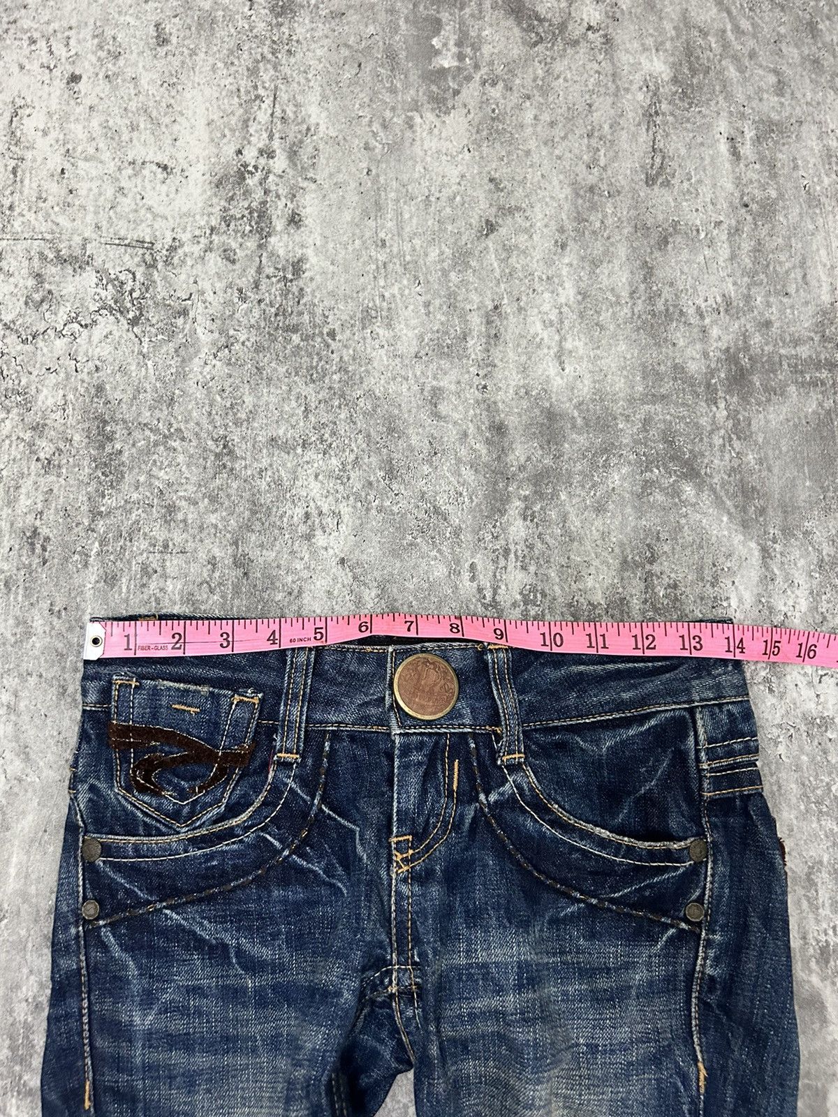 If Six Was Nine × Le Grande Bleu (L.G.B.) × Tornado Mart Red Pepper Gold Label Acid Wash Flare Jeans Size US 28 / EU 44 - 18 Thumbnail