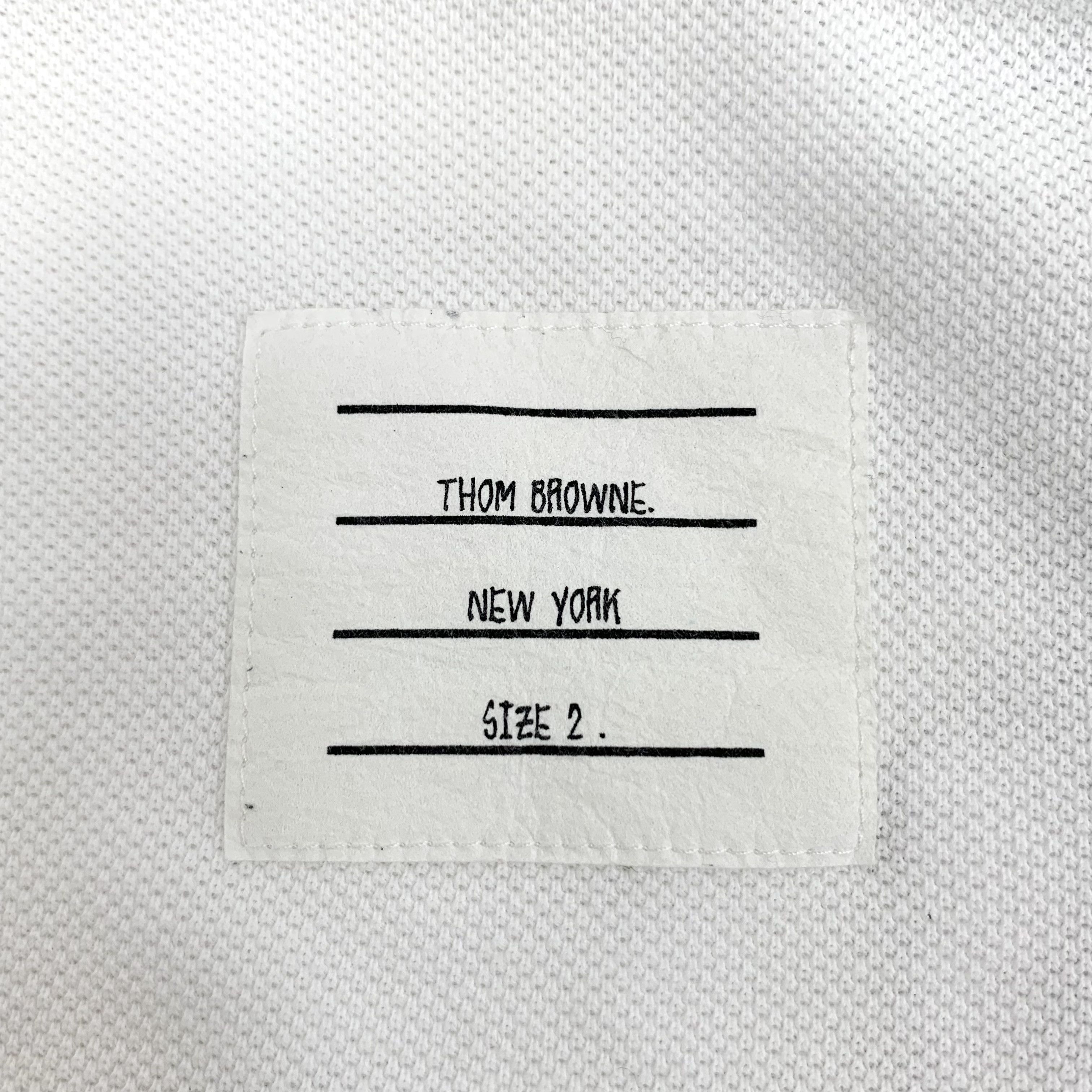 Thom Browne Thom Browne Back Stripe Cotton T-Shirt White (2) Size US M / EU 48-50 / 2 - 5 Thumbnail