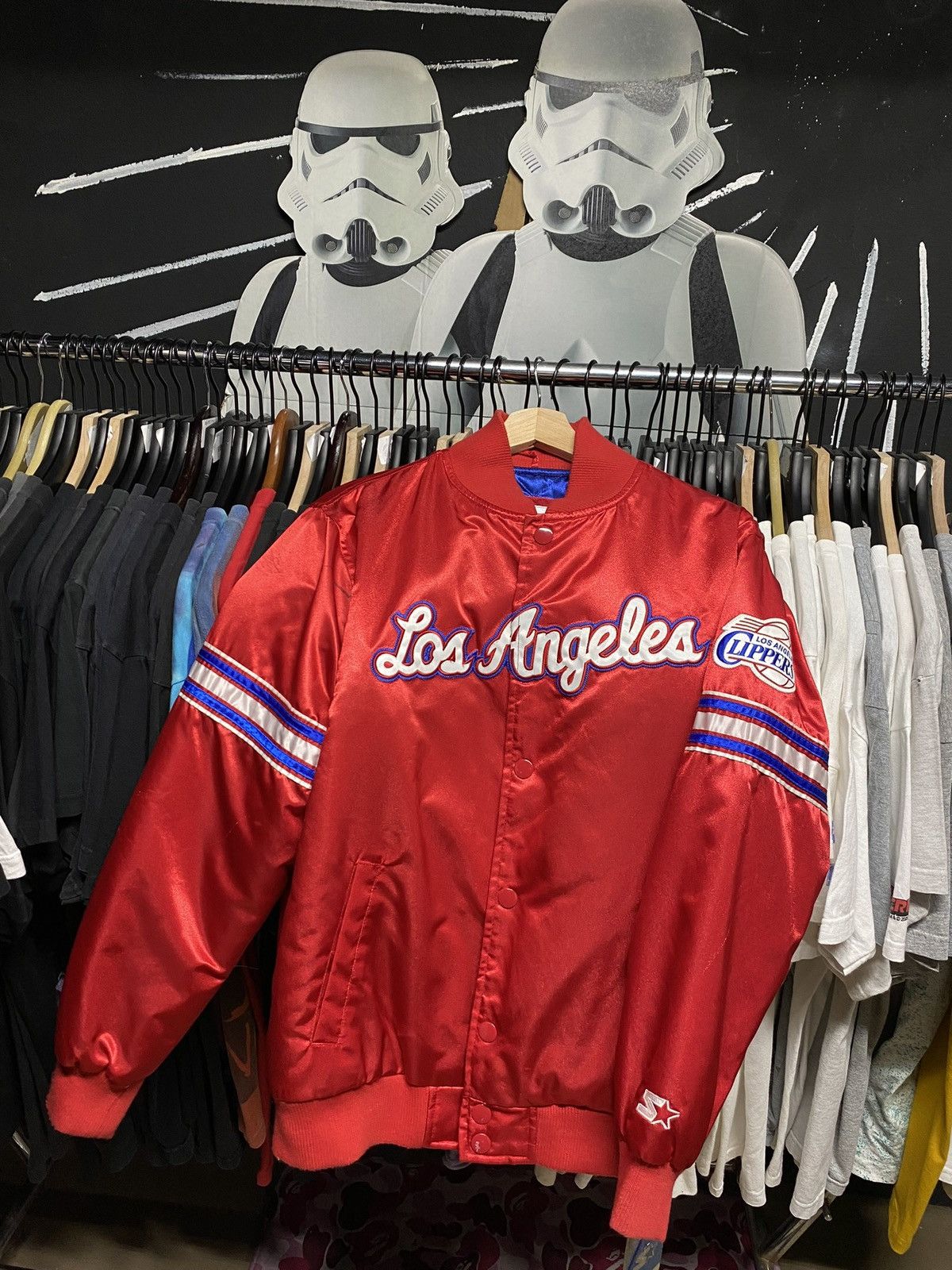 Vintage 00’ Los Angeles Clippers Jacket Satin Starter Medium