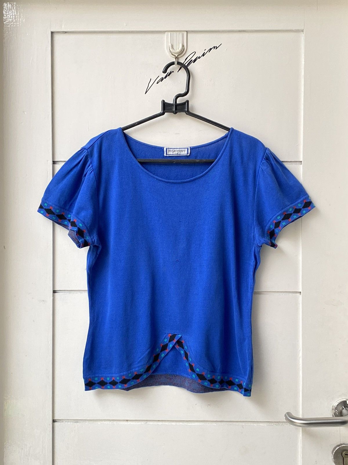 Yves Saint Laurent YSL Yves Saint Laurent tricots Tipped Knit T-shirt Size US XS / EU 42 / 0 - 9 Thumbnail