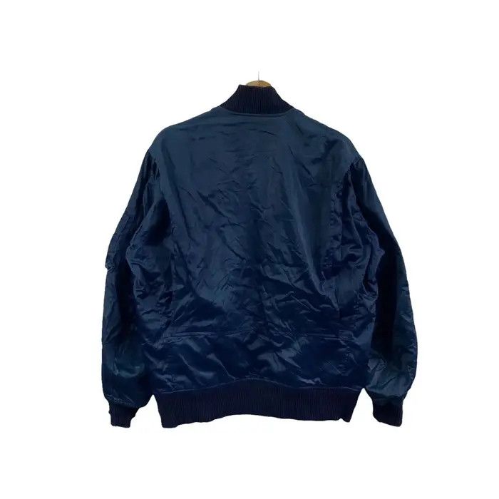 Vintage Vtg BOMBER MA-1 FLIGHT Army Military Reversible Jacket Size US XL / EU 56 / 4 - 3 Thumbnail