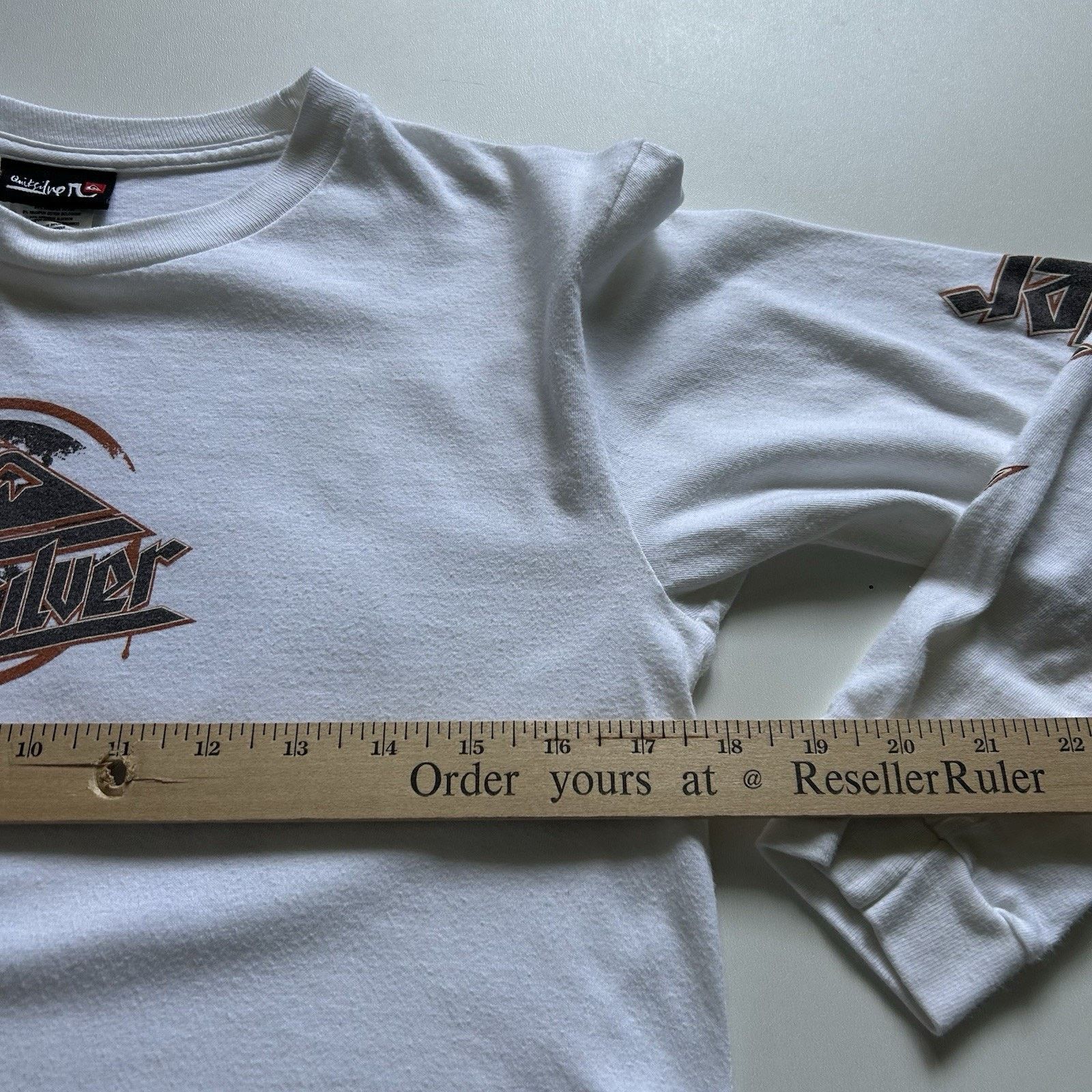 Quiksilver Vintage Y2K Quiksilver T Shirt Long Sleeve XSWhite Surf Logo Size US XS / EU 42 / 0 - 5 Thumbnail