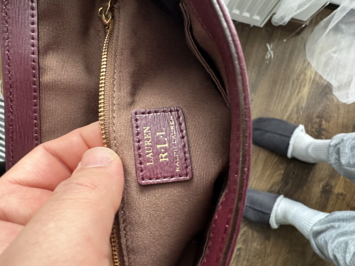 Polo Ralph Lauren Ralph Lauren Burgundy Leather Crossbody Bag Size ONE SIZE - 5 Thumbnail