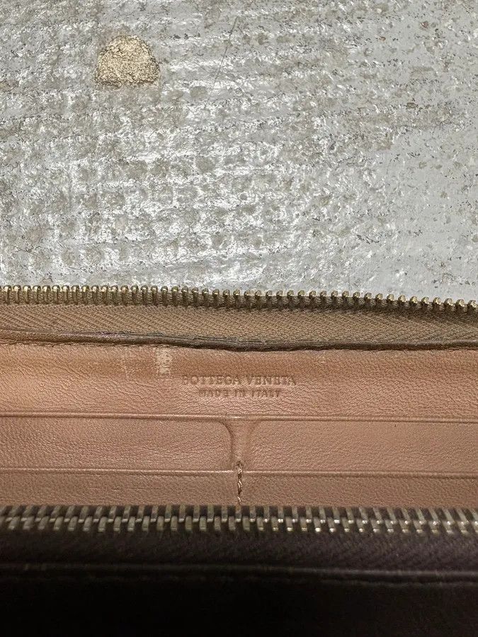 Bottega Veneta 1990s Bottega Veneta Intrecciato Brown Woven Leather Wallet Size ONE SIZE - 5 Thumbnail