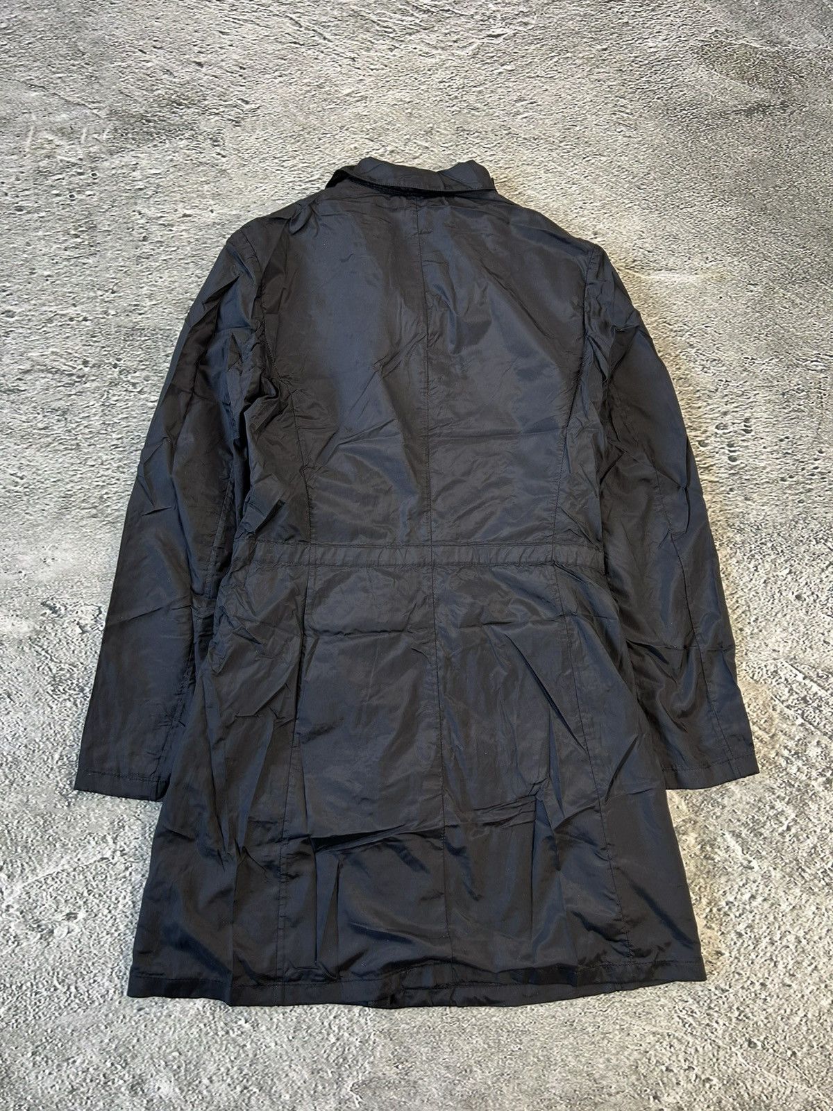 Prada Prada nylon trench coat navy vintage | Grailed