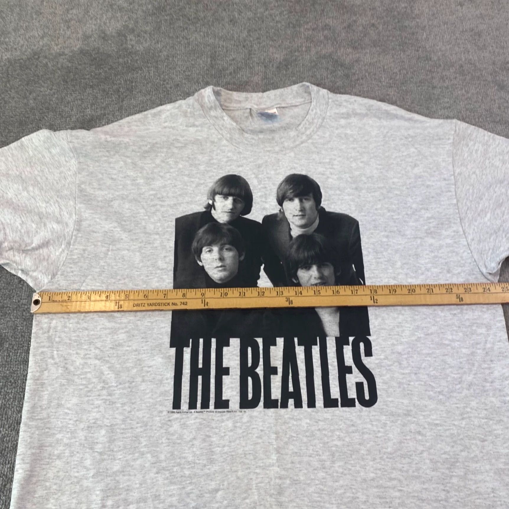 Hanes VINTAGE The Beatles Shirt Mens XL Hanes Gray 1999 Graphic Tee 90's Band Lennon Shirt Hanes Mens XL Gray 1990s Vintage Beatles Tee Size US XL / EU 56 / 4 - 7 Thumbnail