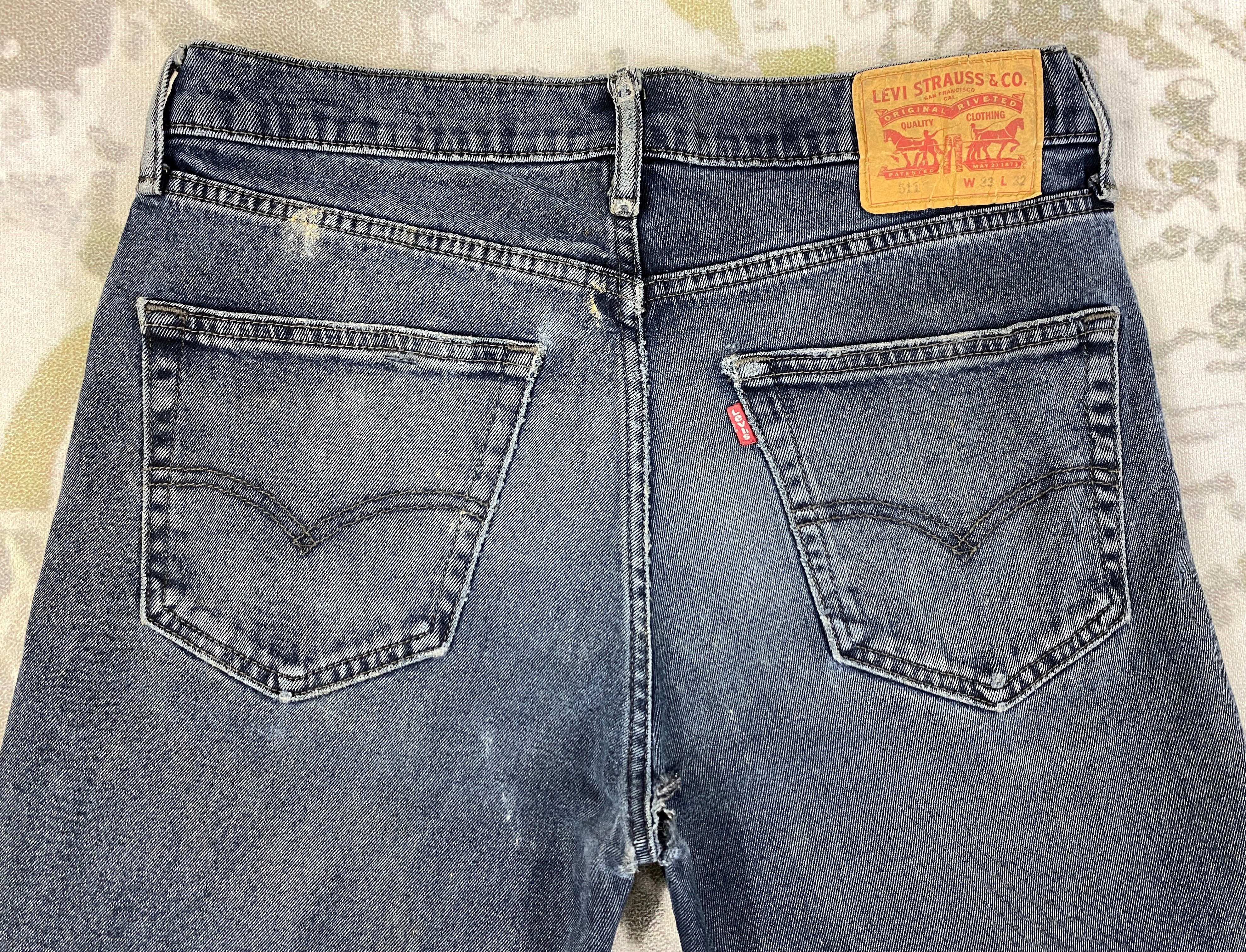 Levi's Dark Blue Vintage Levi's 511 Jeans 33x32 Denim -JN2134 Size US 33 - 4 Thumbnail