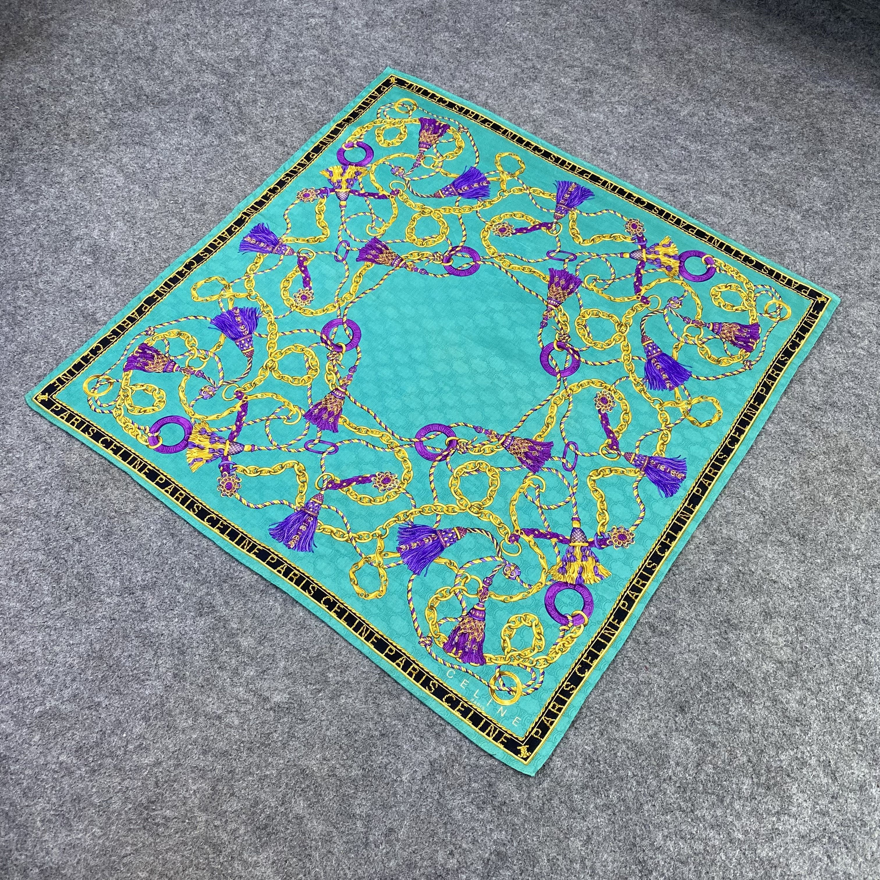 Celine Celine Handkerchief Neckerchief Bandana-B1807 Size ONE SIZE - 4 Thumbnail