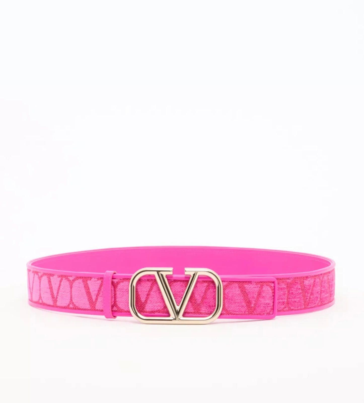 Valentino Toile Iconographe Fabric Belt Size 90
