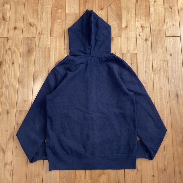 Bape BAPE College logo full zip hoodie Navy a bathing ape Size US L / EU 52-54 / 3 - 3 Thumbnail