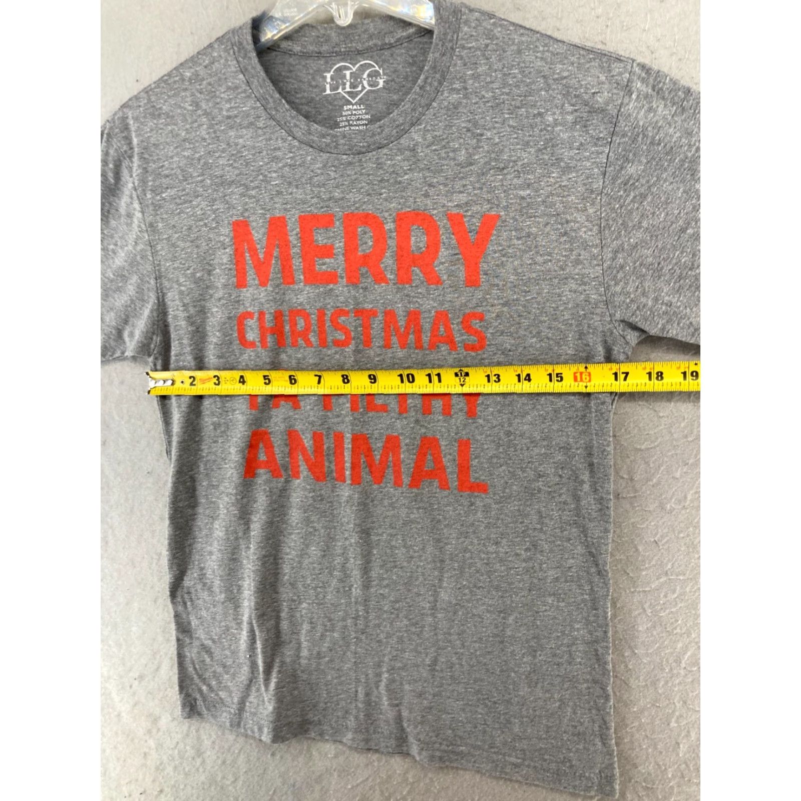 Vintage Live Love Gameday T-Shirt Womens Small Gray 90s Christmas Movies Shirt Mens Girls Boys Size S / US 4 / IT 40 - 2 Thumbnail