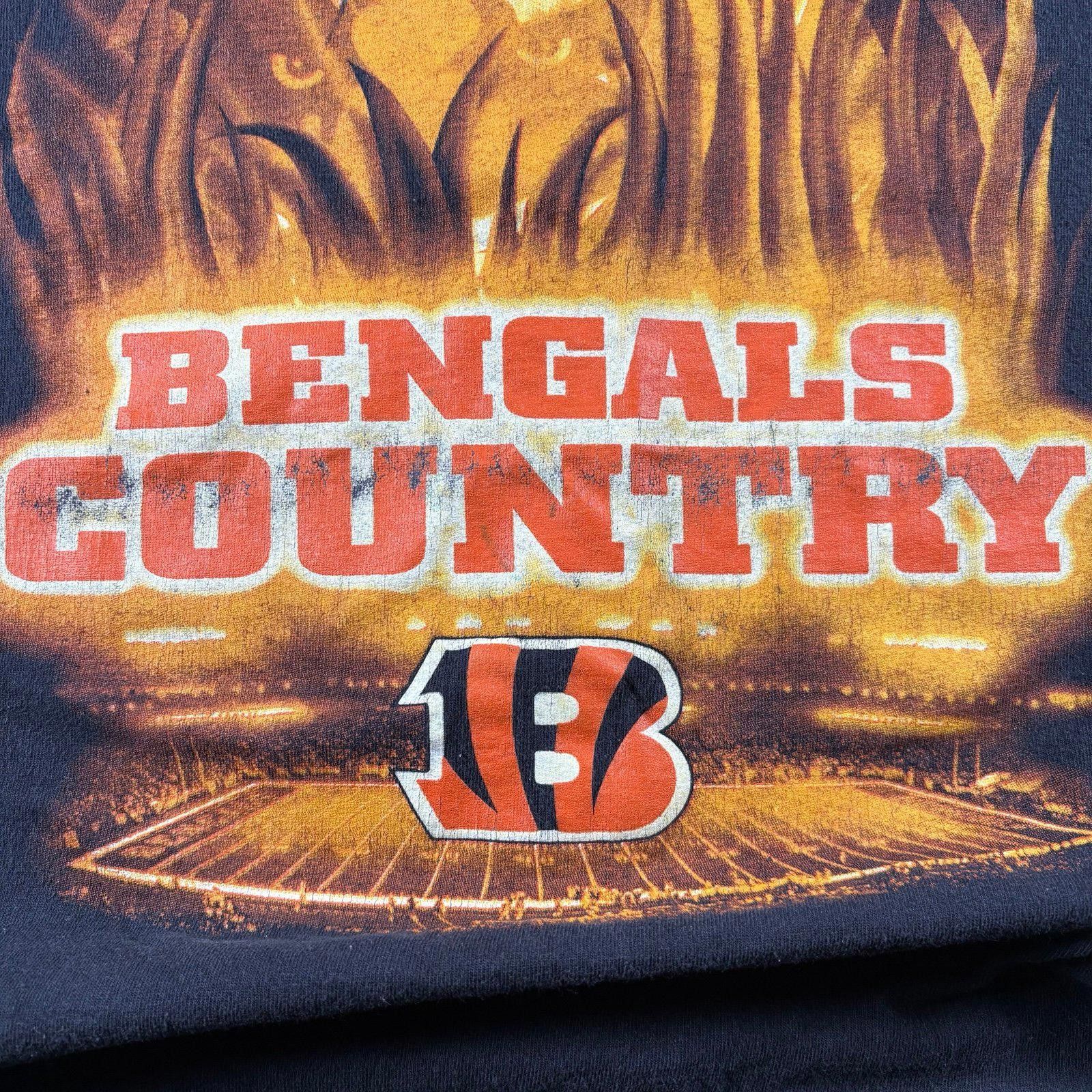 Reebok Vintage Cincinnati Bengals Tshirt Size US L / EU 52-54 / 3 - 3 Thumbnail