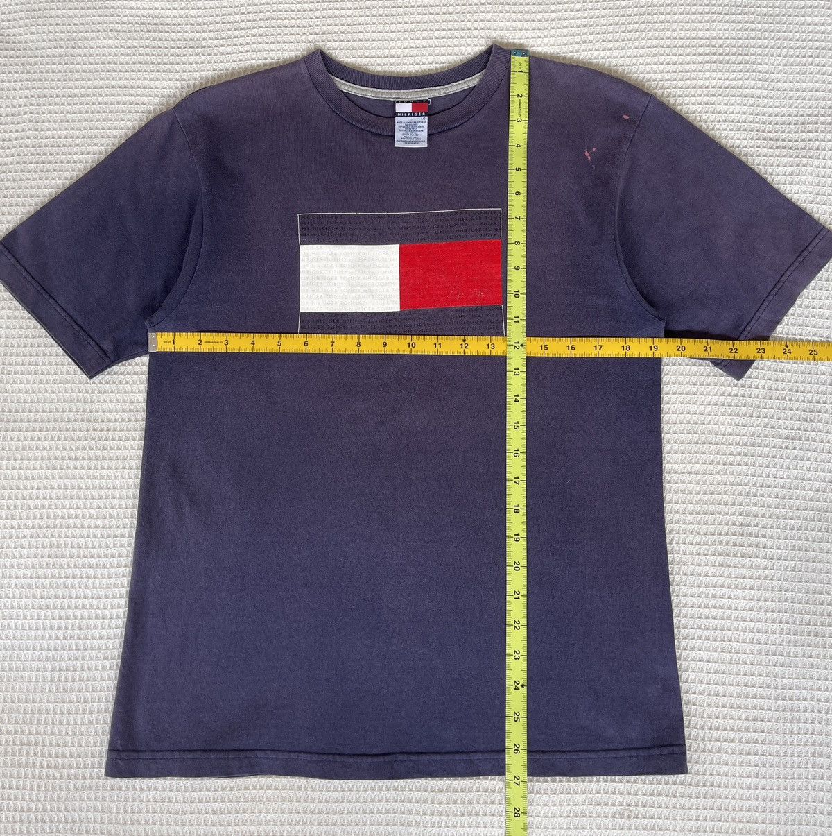 Tommy Hilfiger Vintage 90’s Sun Faded TOMMY HILFIGER Big logo Flag Tshirt Size US M / EU 48-50 / 2 - 3 Thumbnail