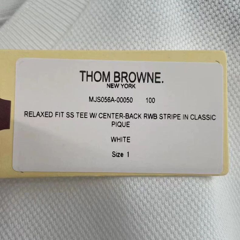 Thom Browne Thom browne White back striped short sleeves 2504-Nextarrow Size US S / EU 44-46 / 1 - 5 Thumbnail