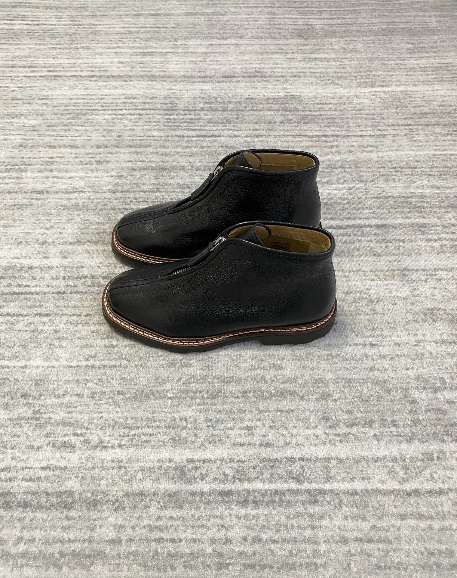 Lemaire Lemaire Black Litchi Zipped Monk Chinese Boots Size US 5.5 / IT 35.5 - 3 Thumbnail