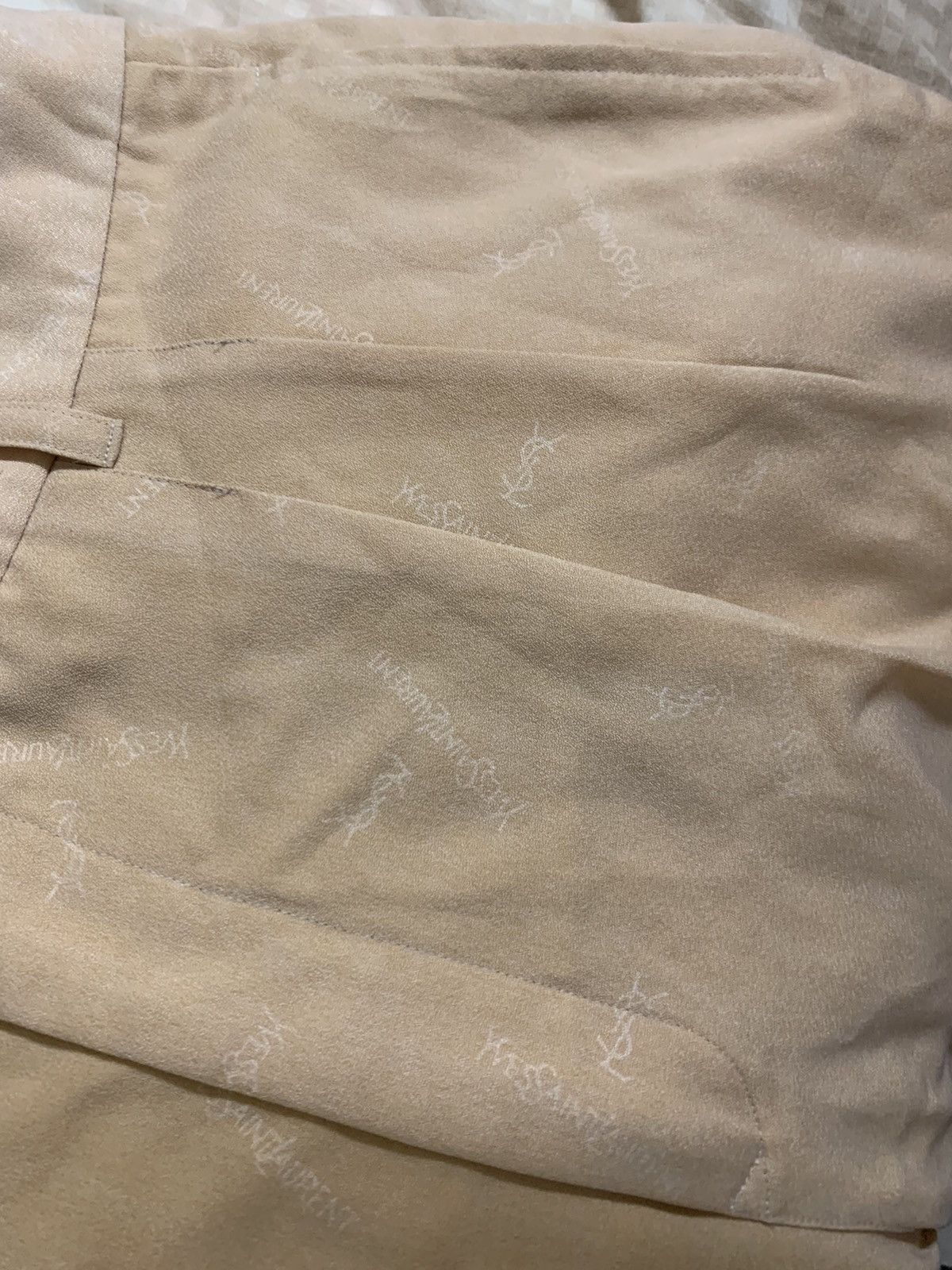 Designer × Yves Saint Laurent Monogram Ysl silk pants Size US 35 - 8 Thumbnail