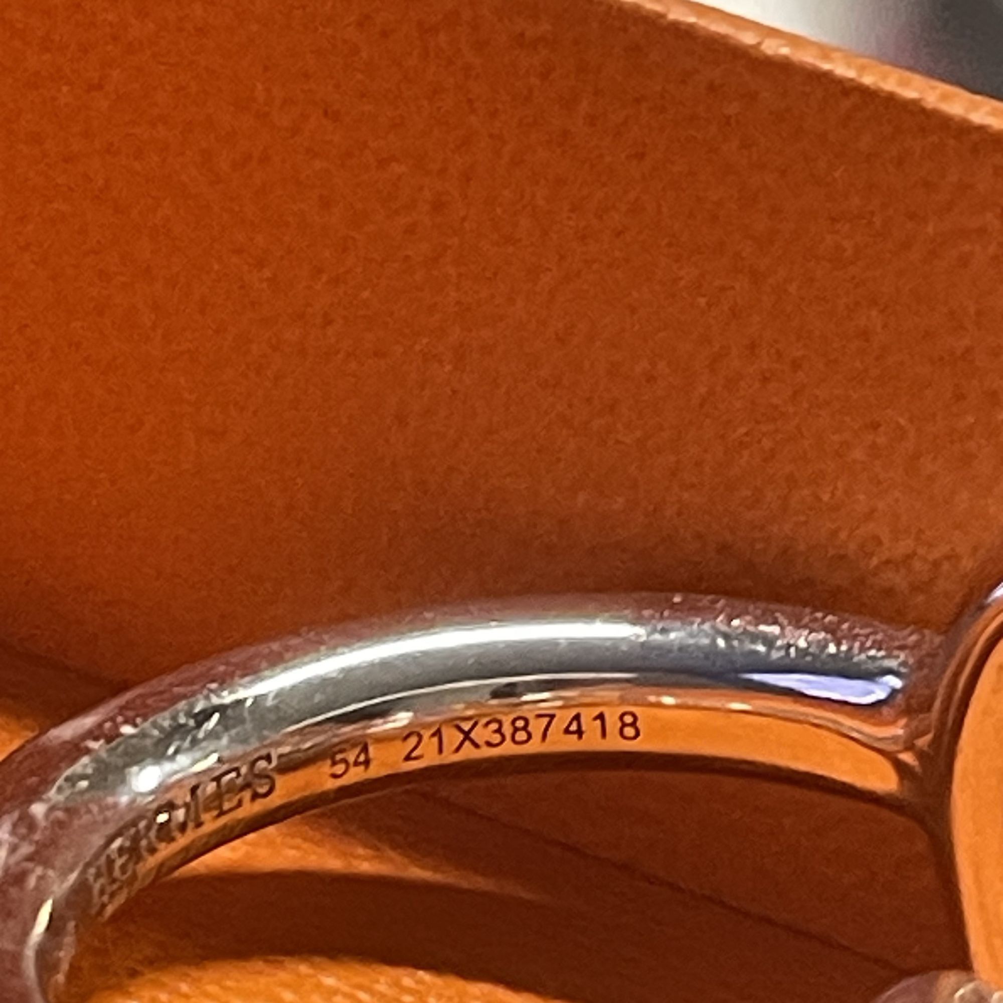 Hermes Hermès Sterling Silver Chaîne DAncre Ring Size 54 AG925 Made Size ONE SIZE - 9 Thumbnail