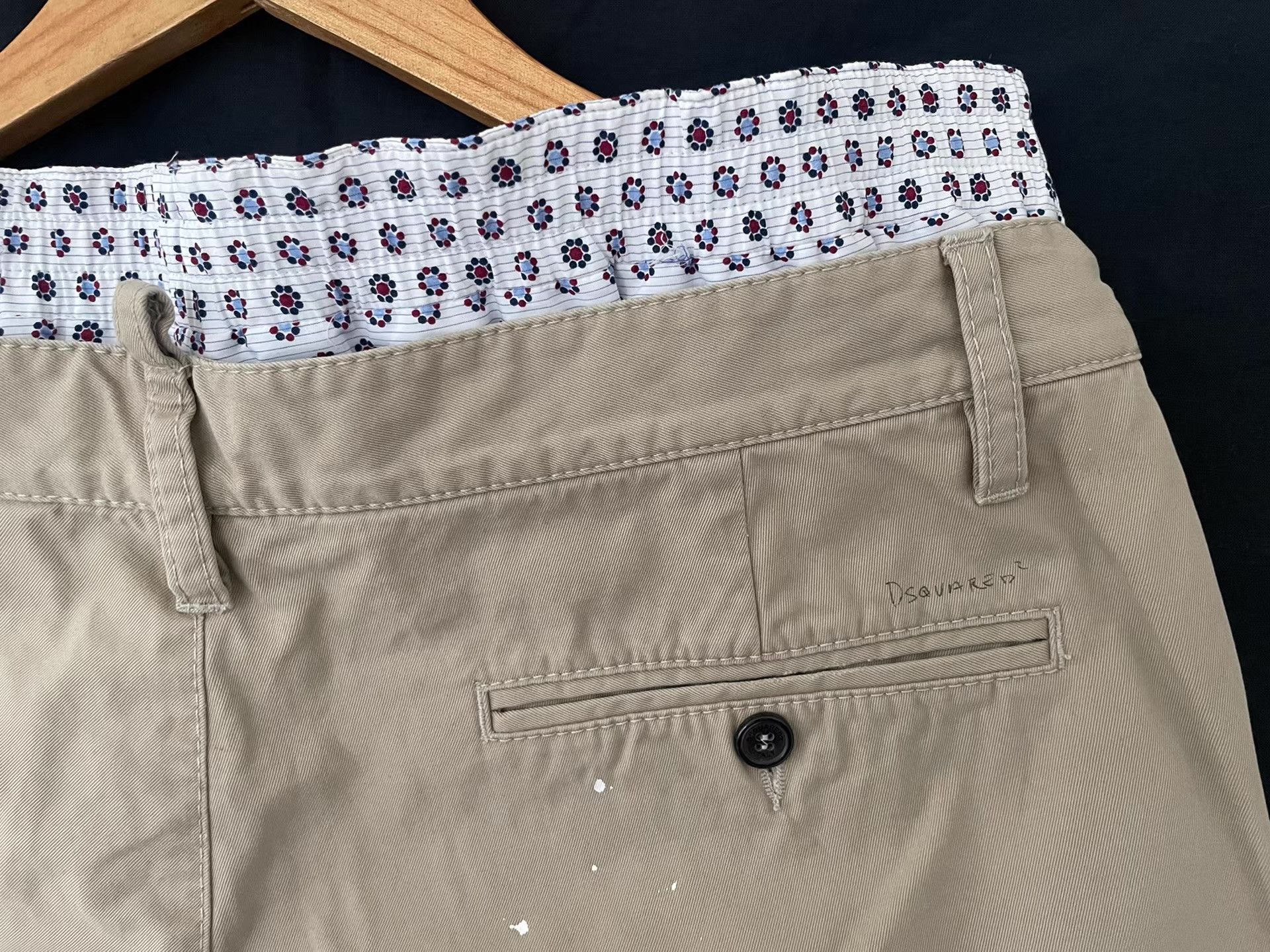 Dsquared2 Dsquared2 Double-Waist Khaki Men's Pants Ｑ21 Size US 34 / EU 50 - 4 Thumbnail