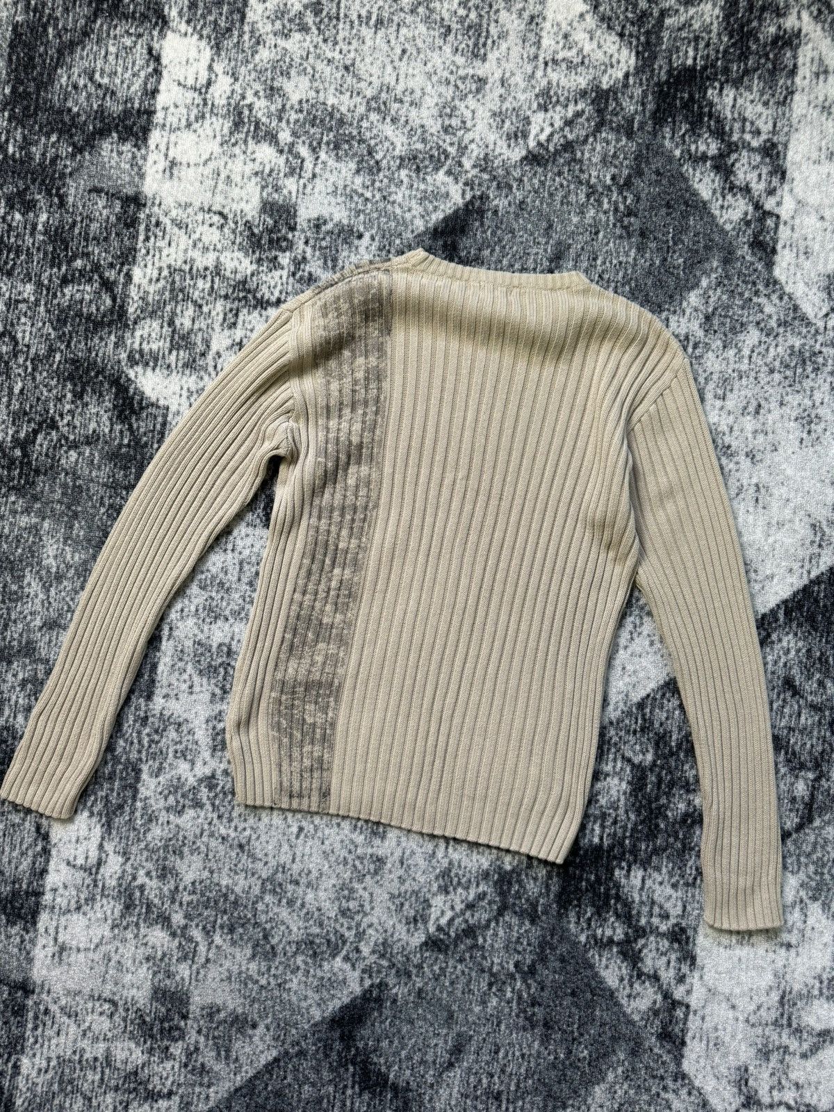 Japanese Brand Vintage Diesel Style Ribbed Avant Garde Sweater Y2K 90s Size US L / EU 52-54 / 3 - 6 Thumbnail