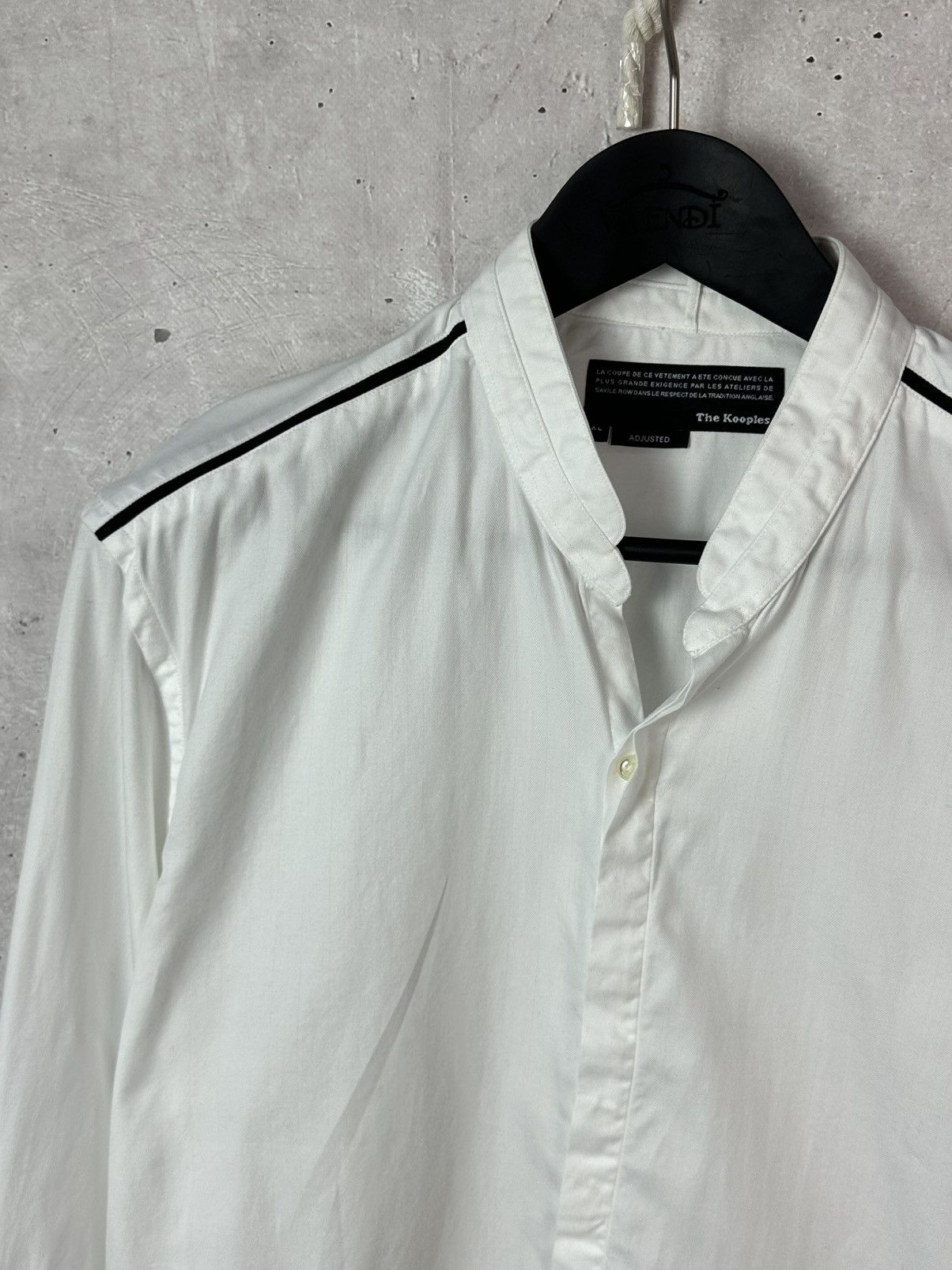 The Kooples The Kooples Adjusted White Cotton Long Sleeve Men’s Shirt Size US XL / EU 56 / 4 - 4 Thumbnail