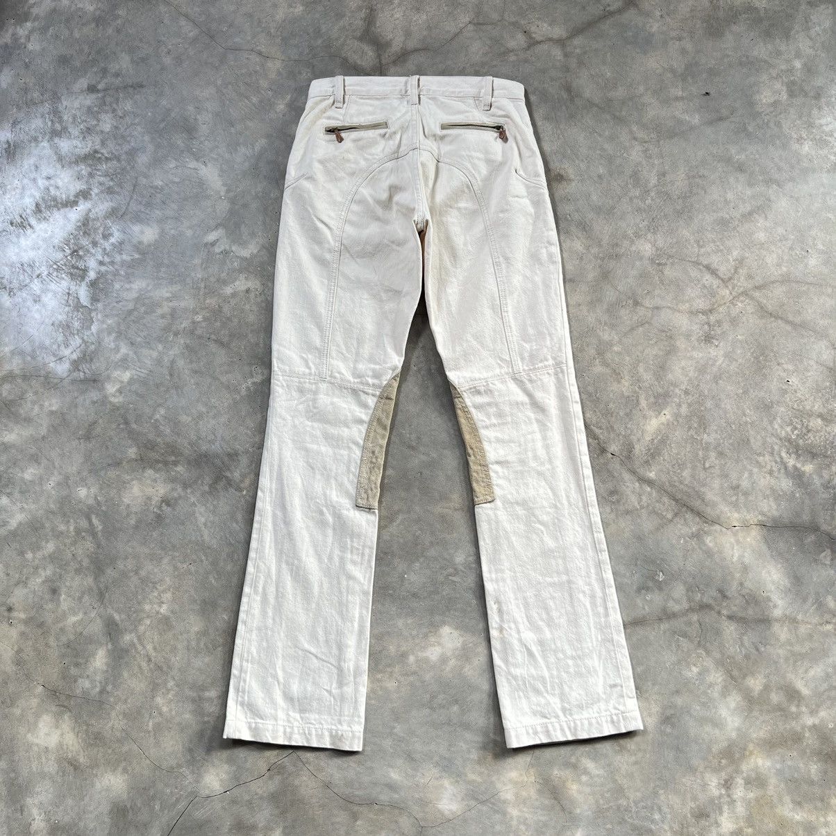 Polo Ralph Lauren Ralph Lauren Suede Pants Zip Pocket Flared Jeans Pants Size 28" / US 6 / IT 42 - 2 Thumbnail
