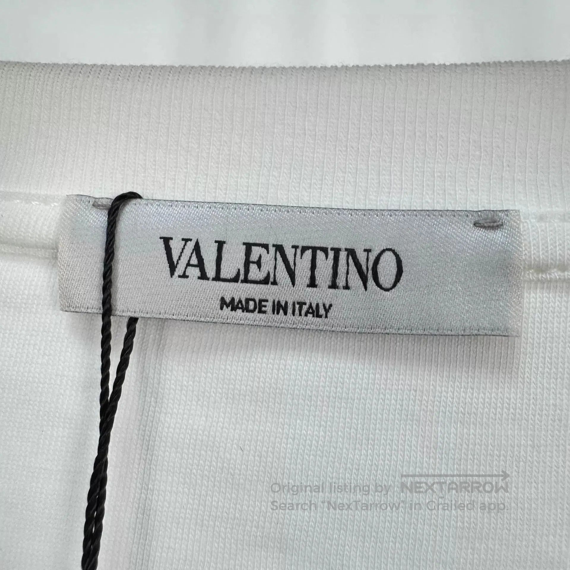 Valentino White Tiger Stripe Short Sleeve Shirt. Size US M / EU 48-50 / 2 - 6 Thumbnail