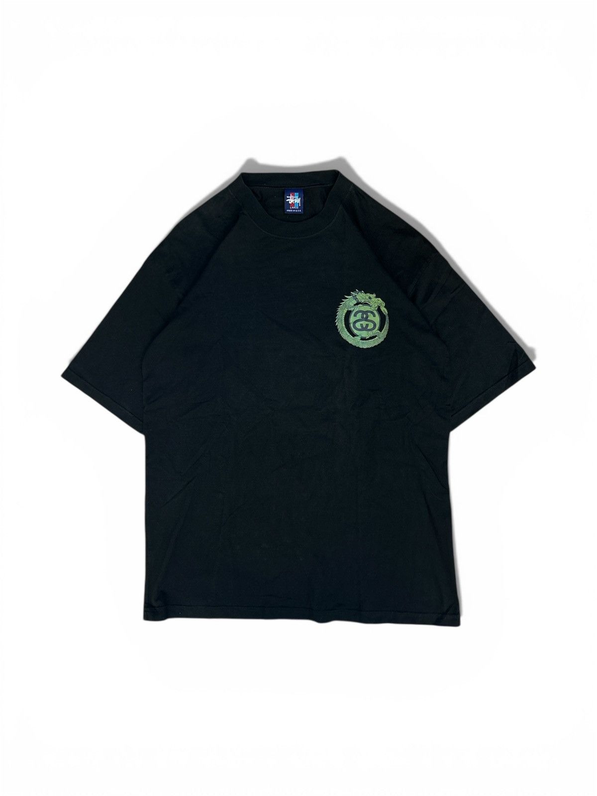 Stussy 🐉VINTAGE 90s Stüssy "Dragon Ouroboros" T-Shirt - Made in USA Size US L / EU 52-54 / 3 - 1 Thumbnail