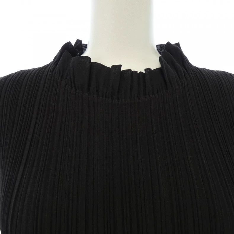 Issey Miyake Issey Miyake size:3 Black ruffled collar top Size XS / US 0-2 / IT 36-38 - 3 Thumbnail