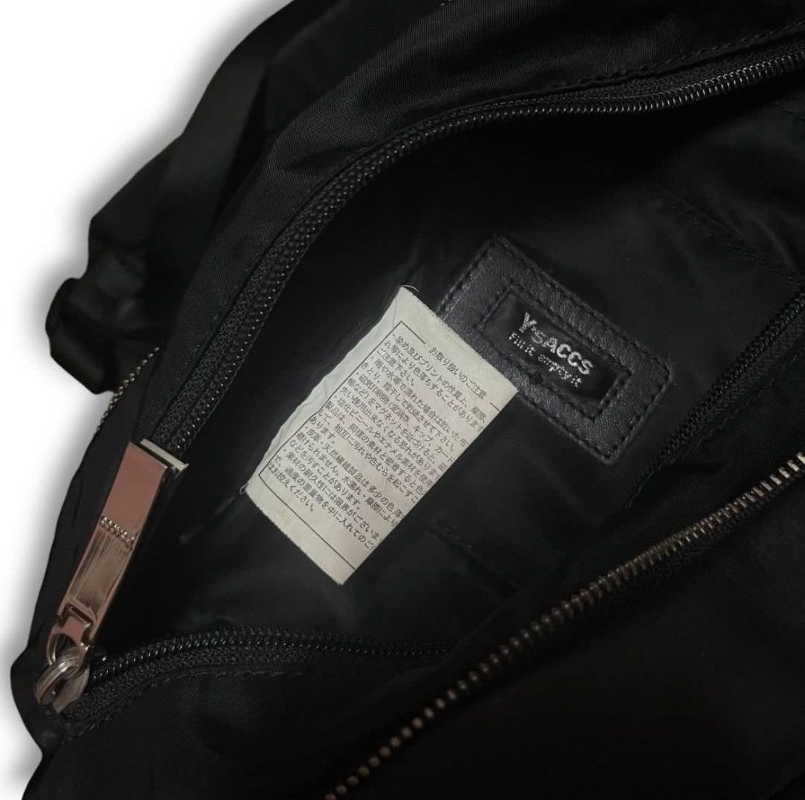 Japanese Brand × Y's × Yohji Yamamoto Y’saccs Fill it Empty It Yohji Yamamoto Backpack Size ONE SIZE - 11 Thumbnail