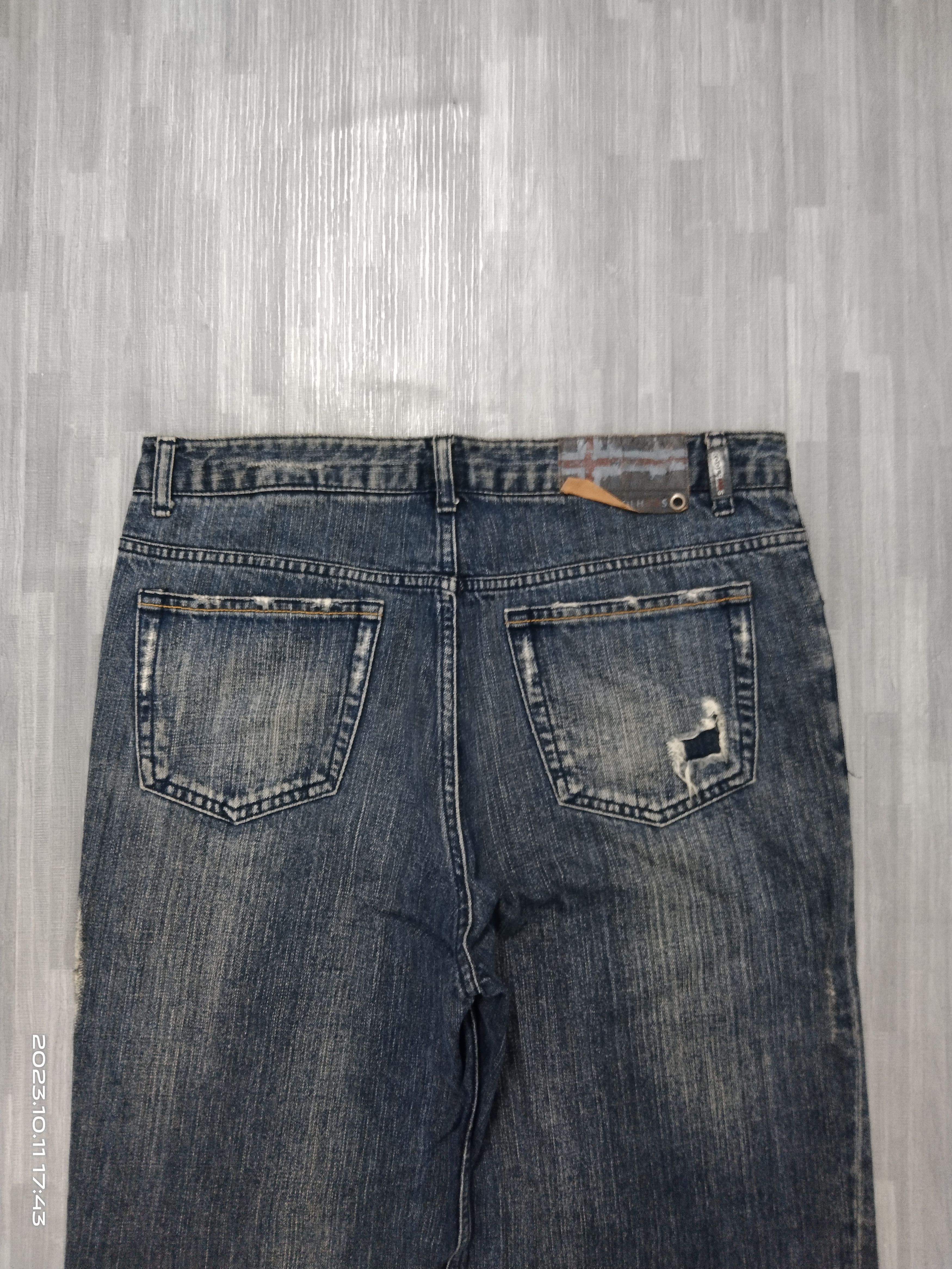 Art Comes First SICK KOOLHAAS SPELLOUT DENIM PANTS Size US 31 - 5 Thumbnail